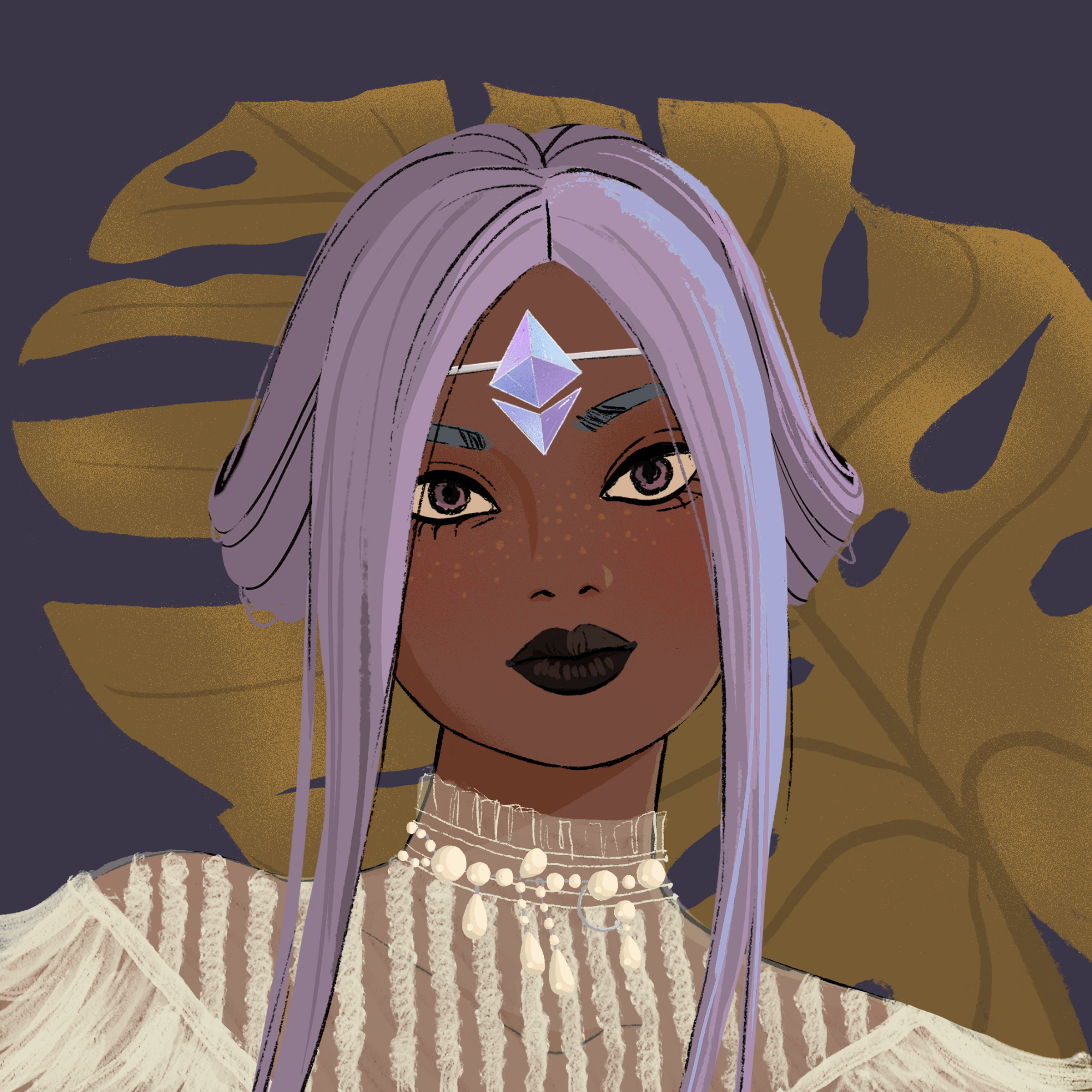 a portrait of Ensemble, the mauve potpurri