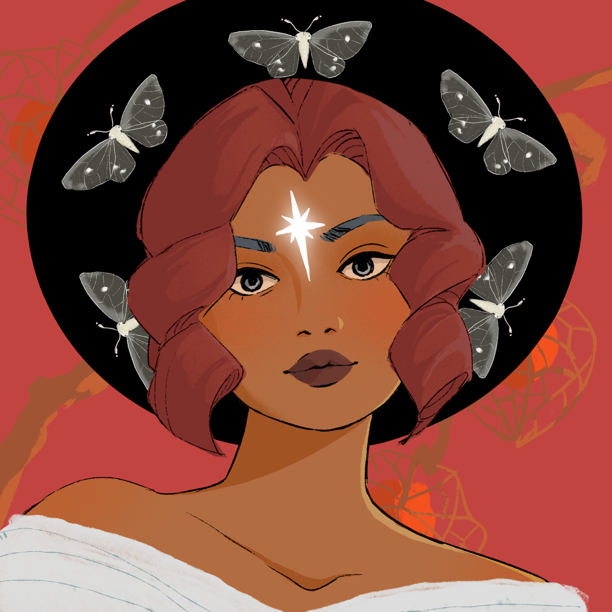 a portrait of Jasmine, the sandalled pail