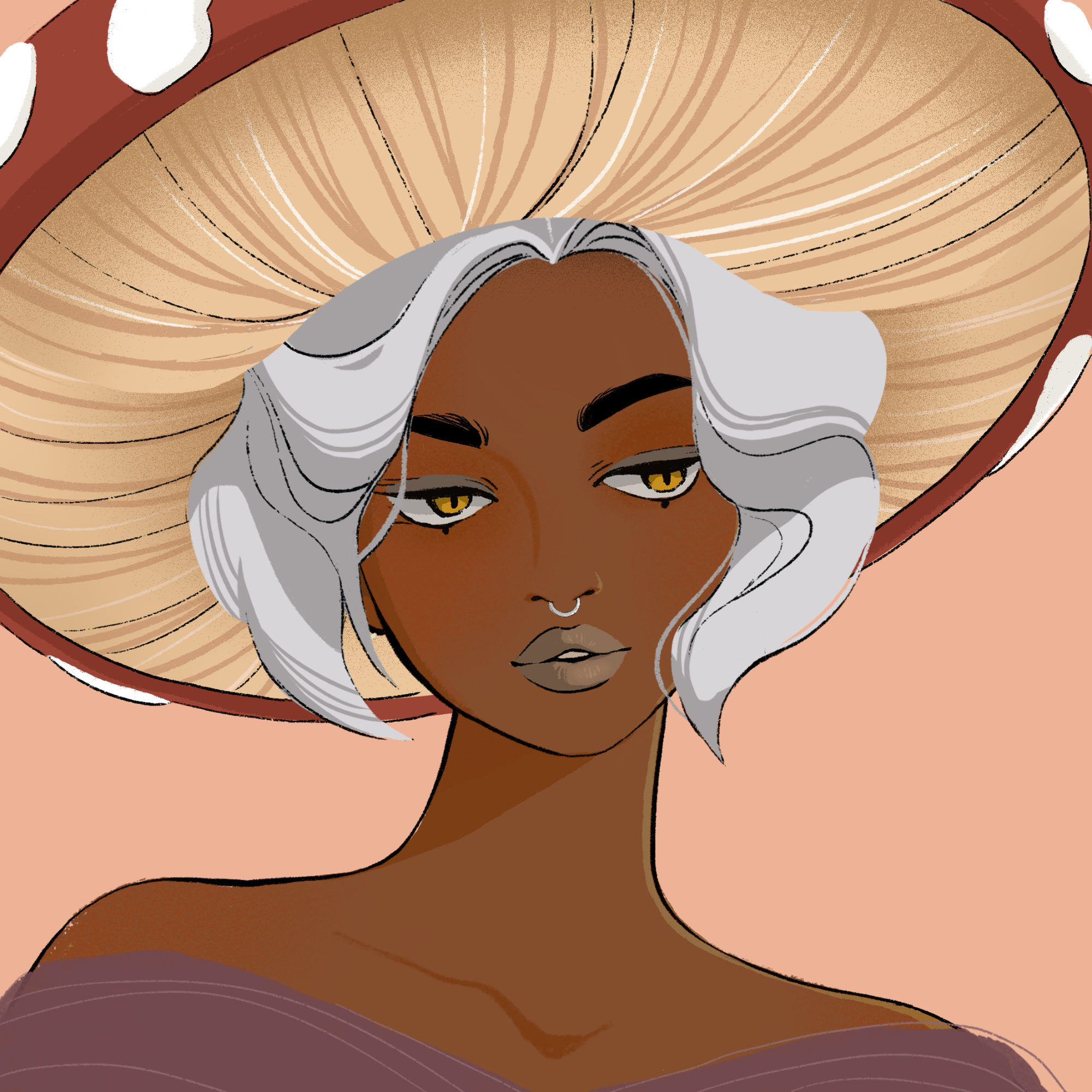 a portrait of Amanita muffin