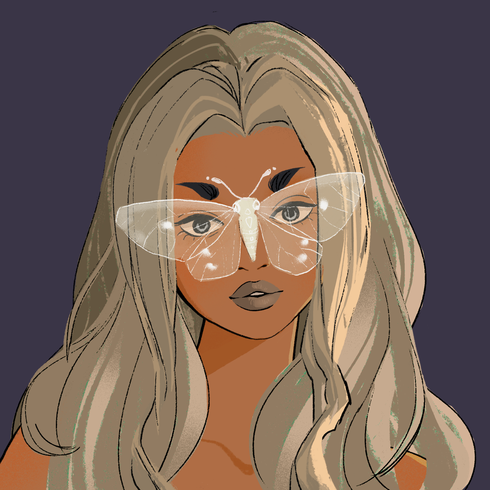 a portrait of Onyx, the well dressed porcelain