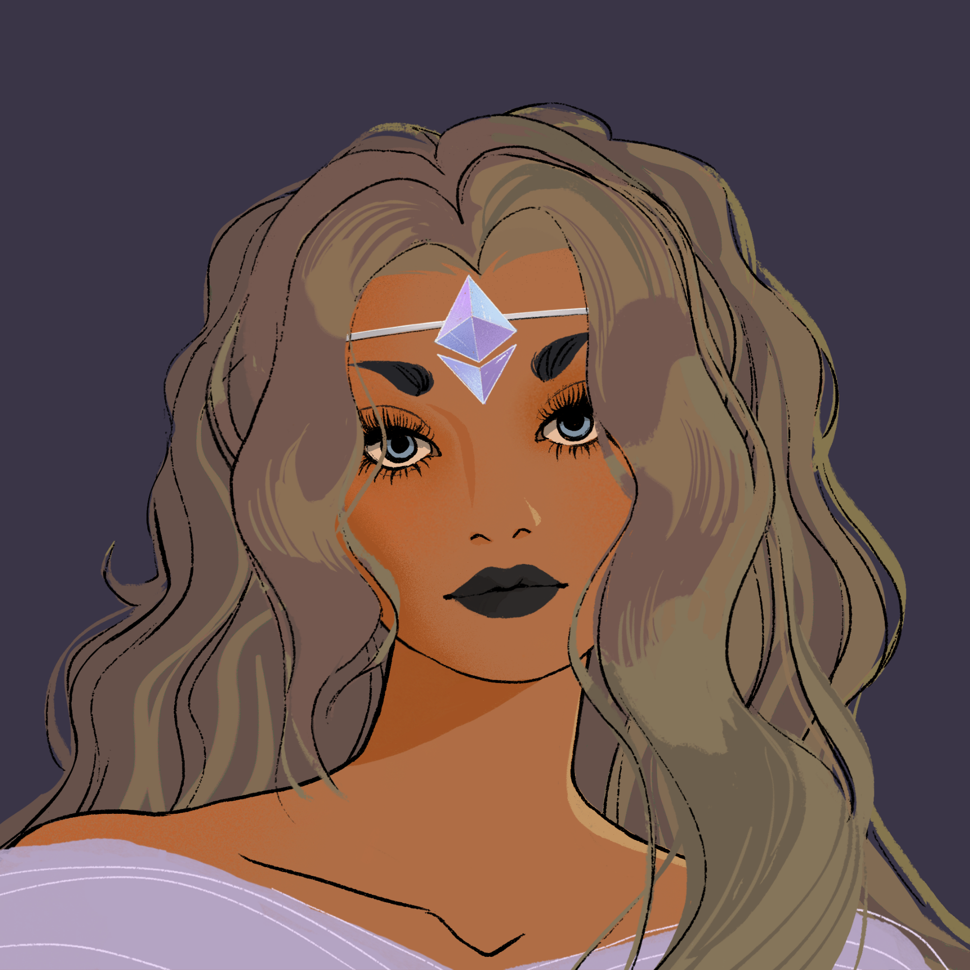 a portrait of Mazurka, the fashionable braid