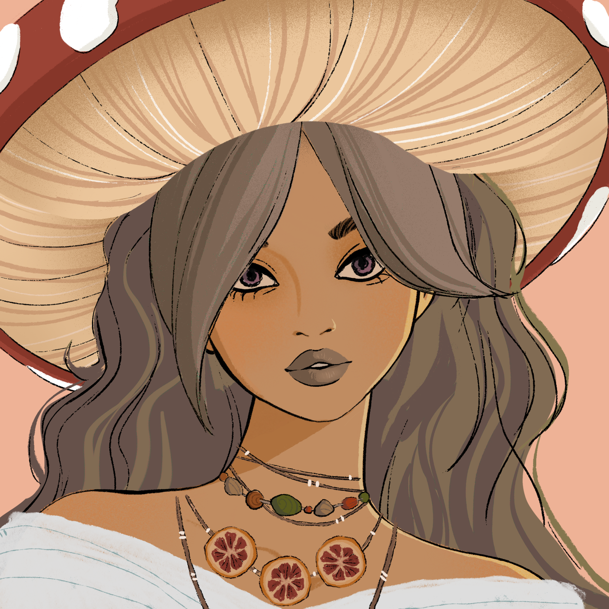 a portrait of Lavender, the boysenberry mulch