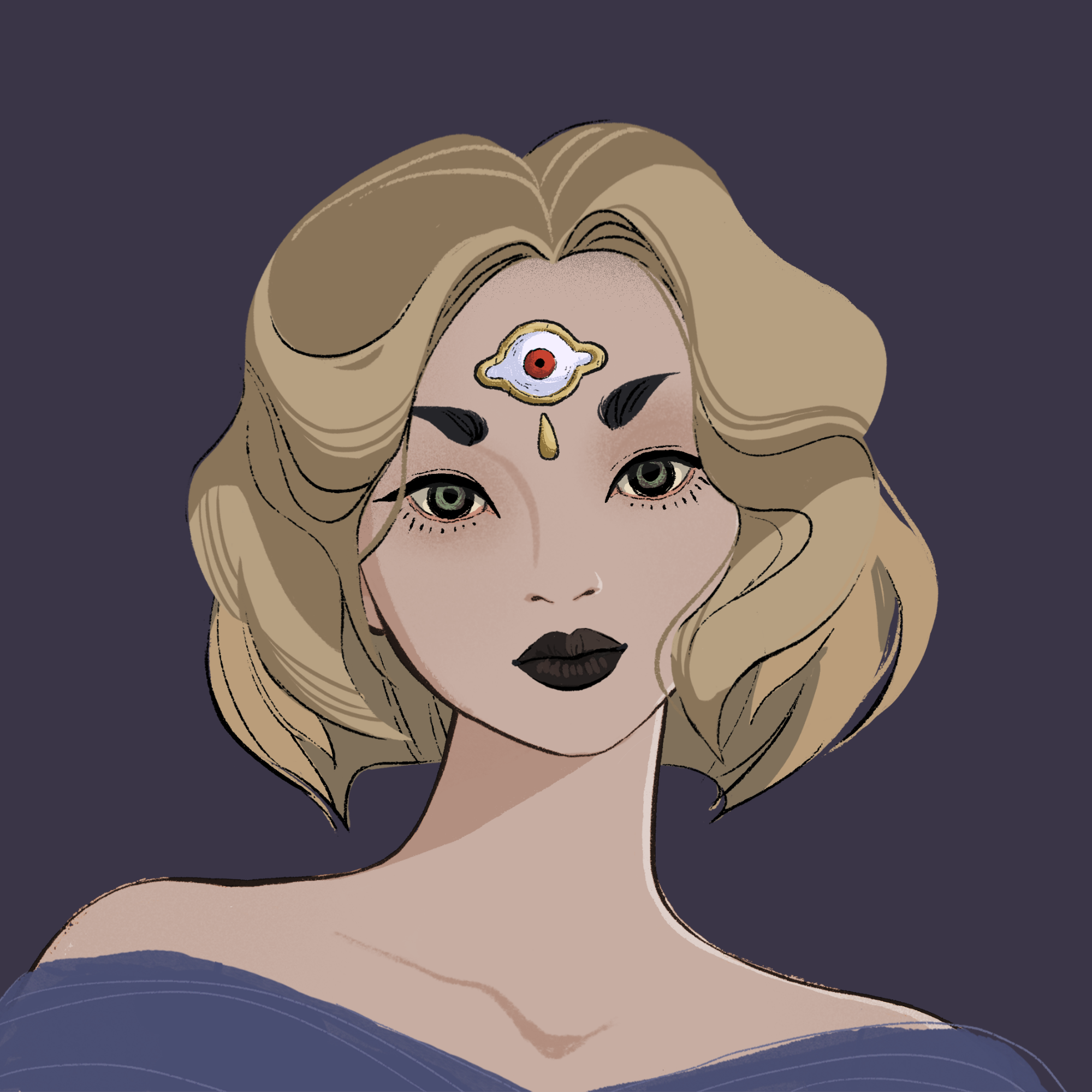 a portrait of Viola, the faint pearl