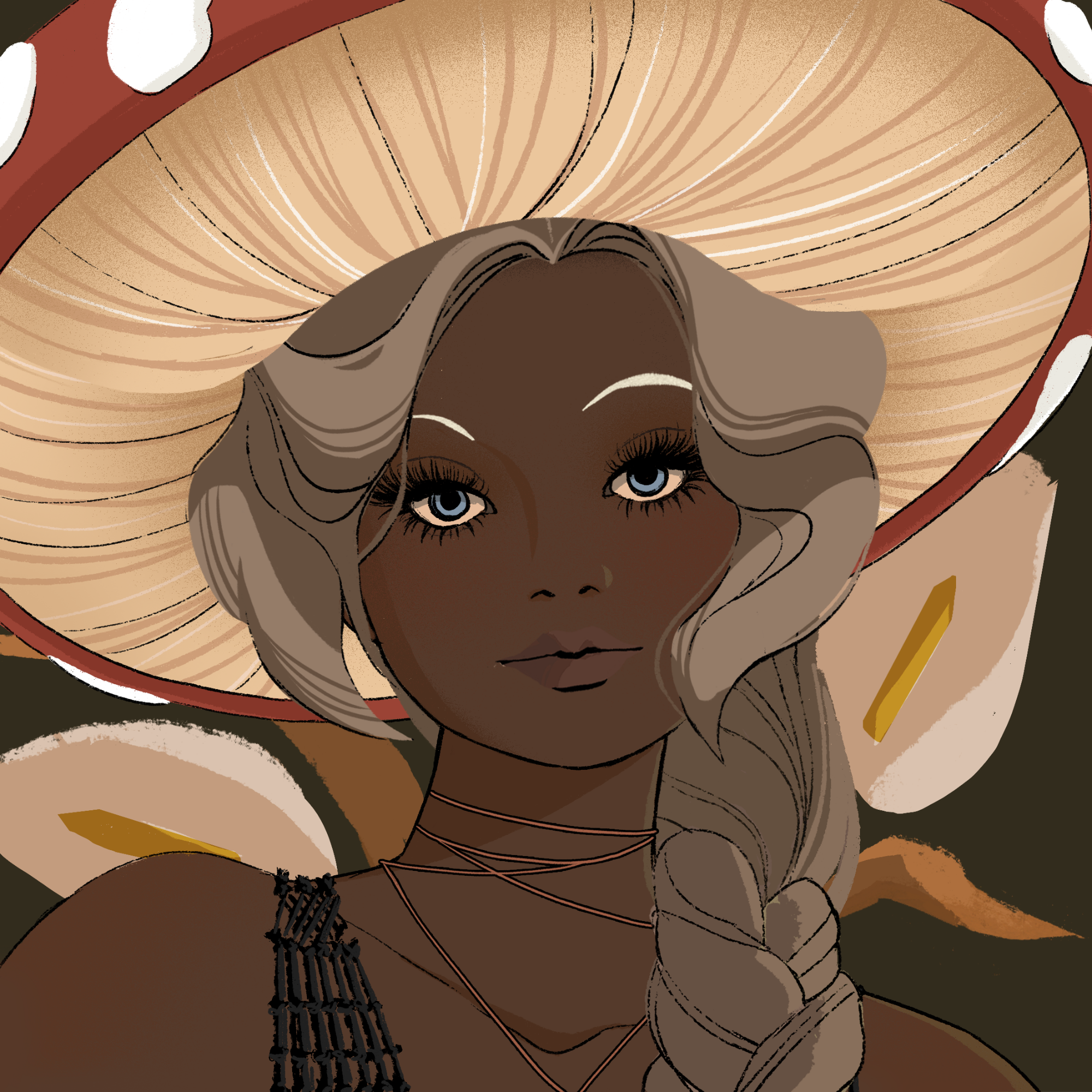 a portrait of Lentil the faceted