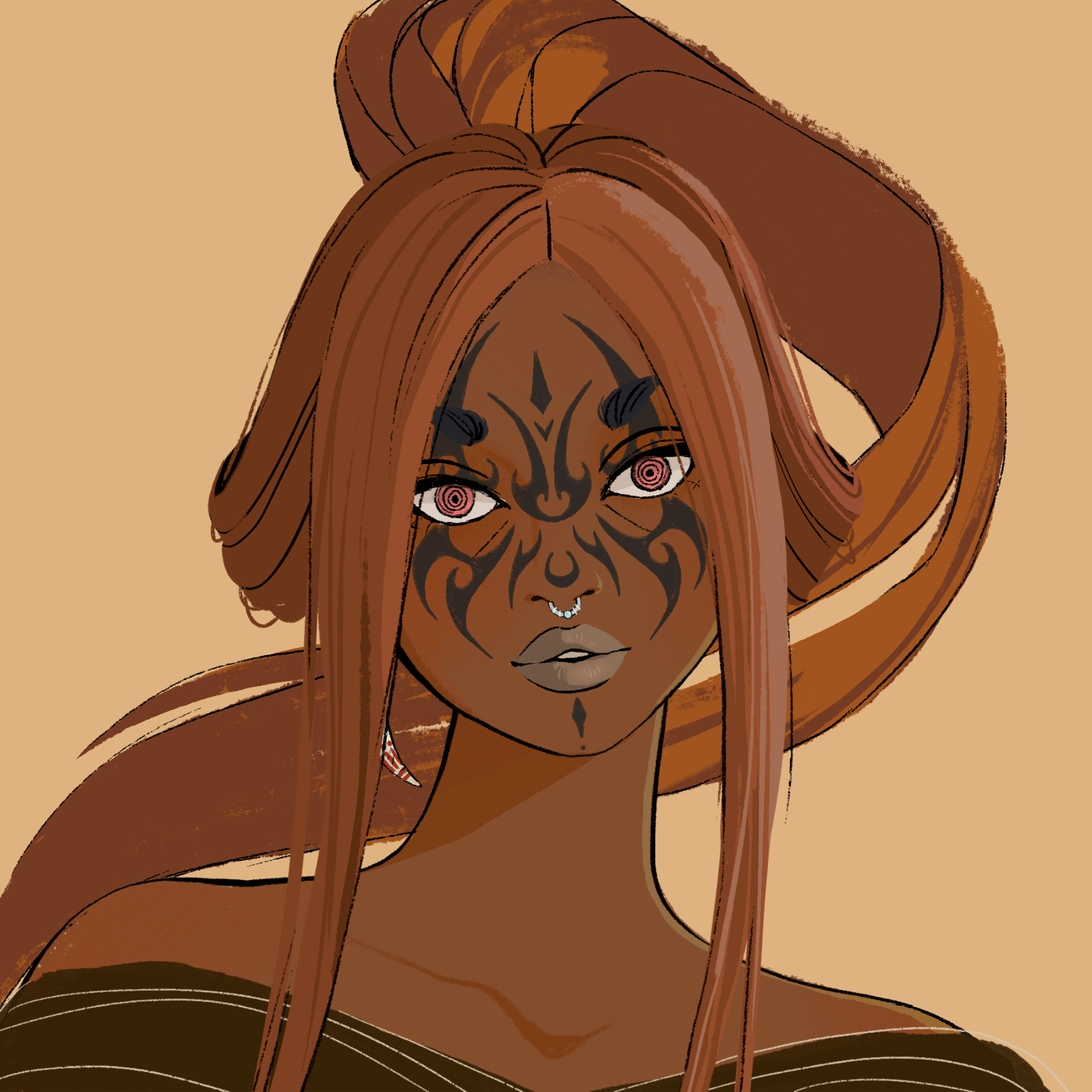 a portrait of Tambora the sodden