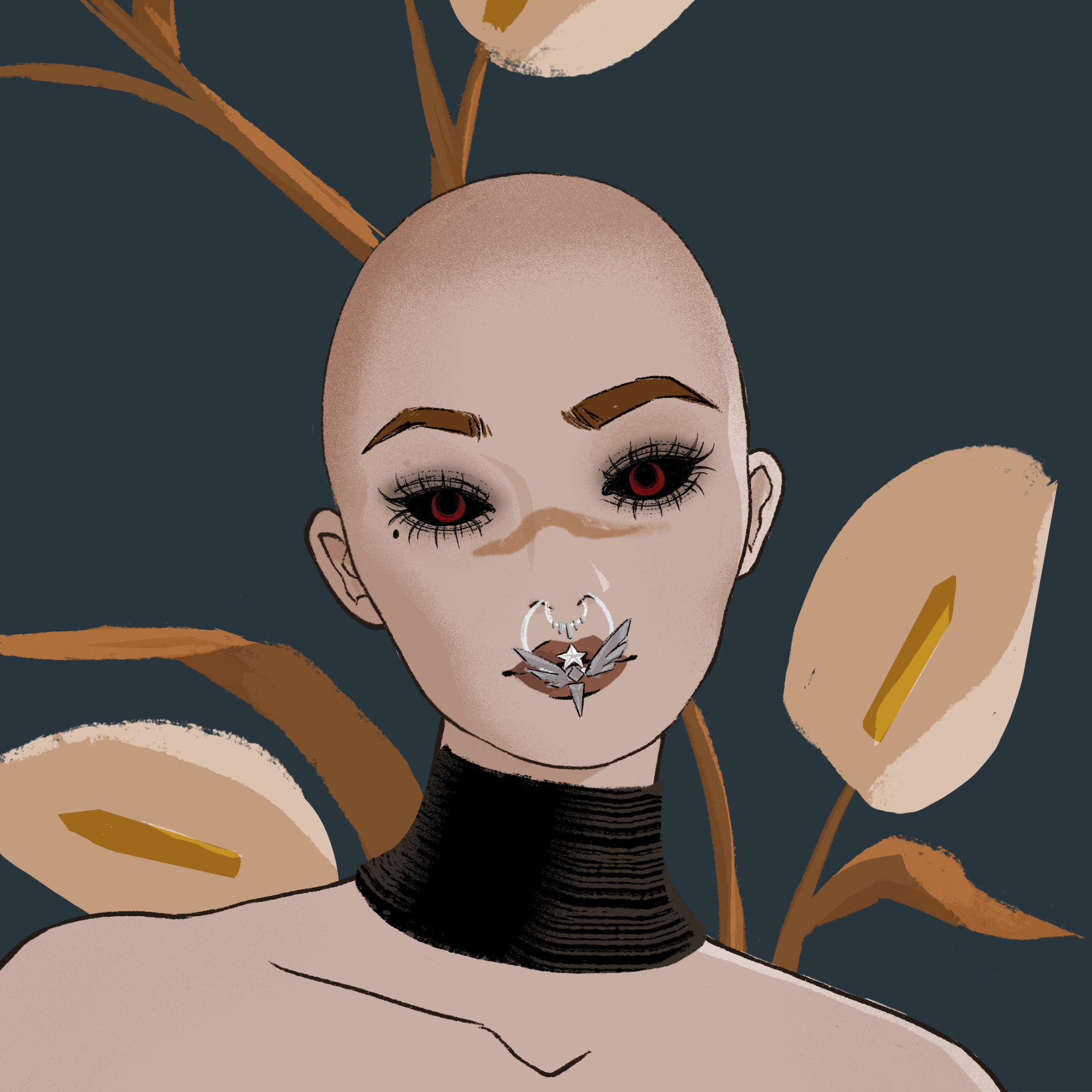 a portrait of Methana the wrathful