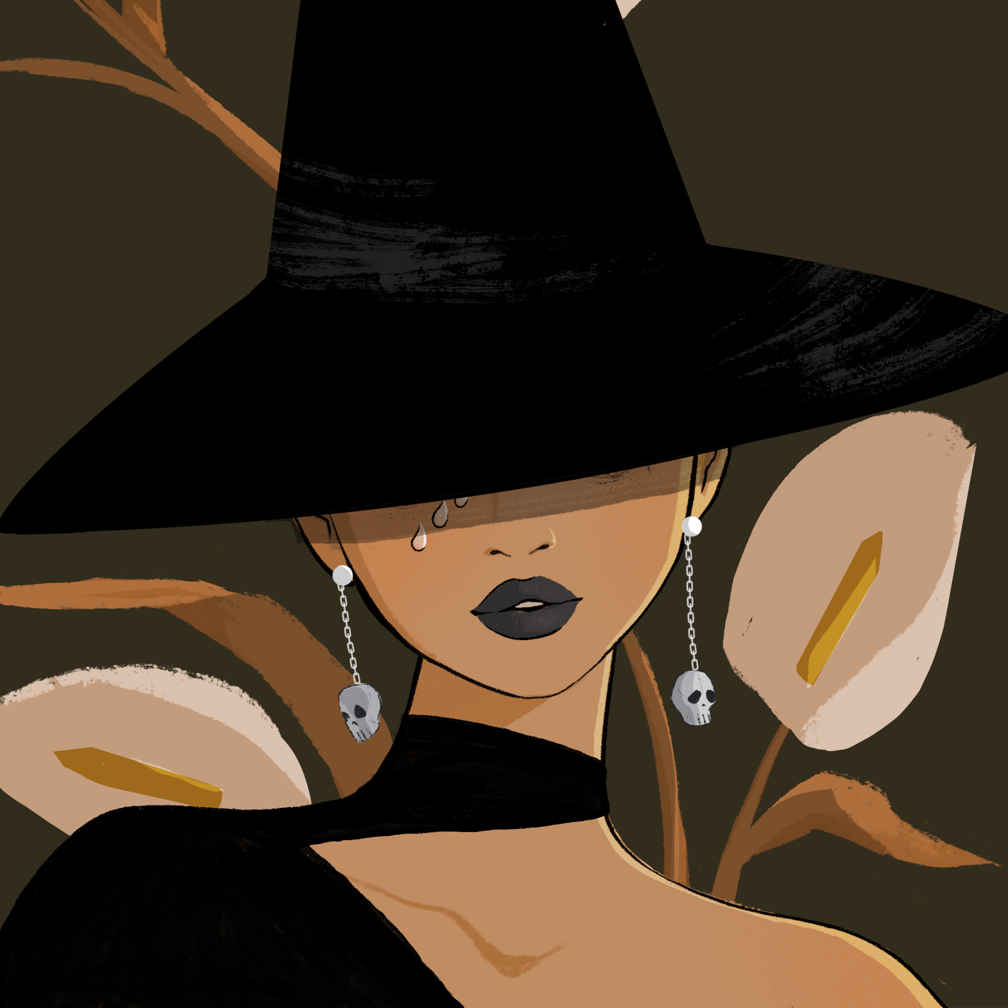 a portrait of Mahogany the wicked