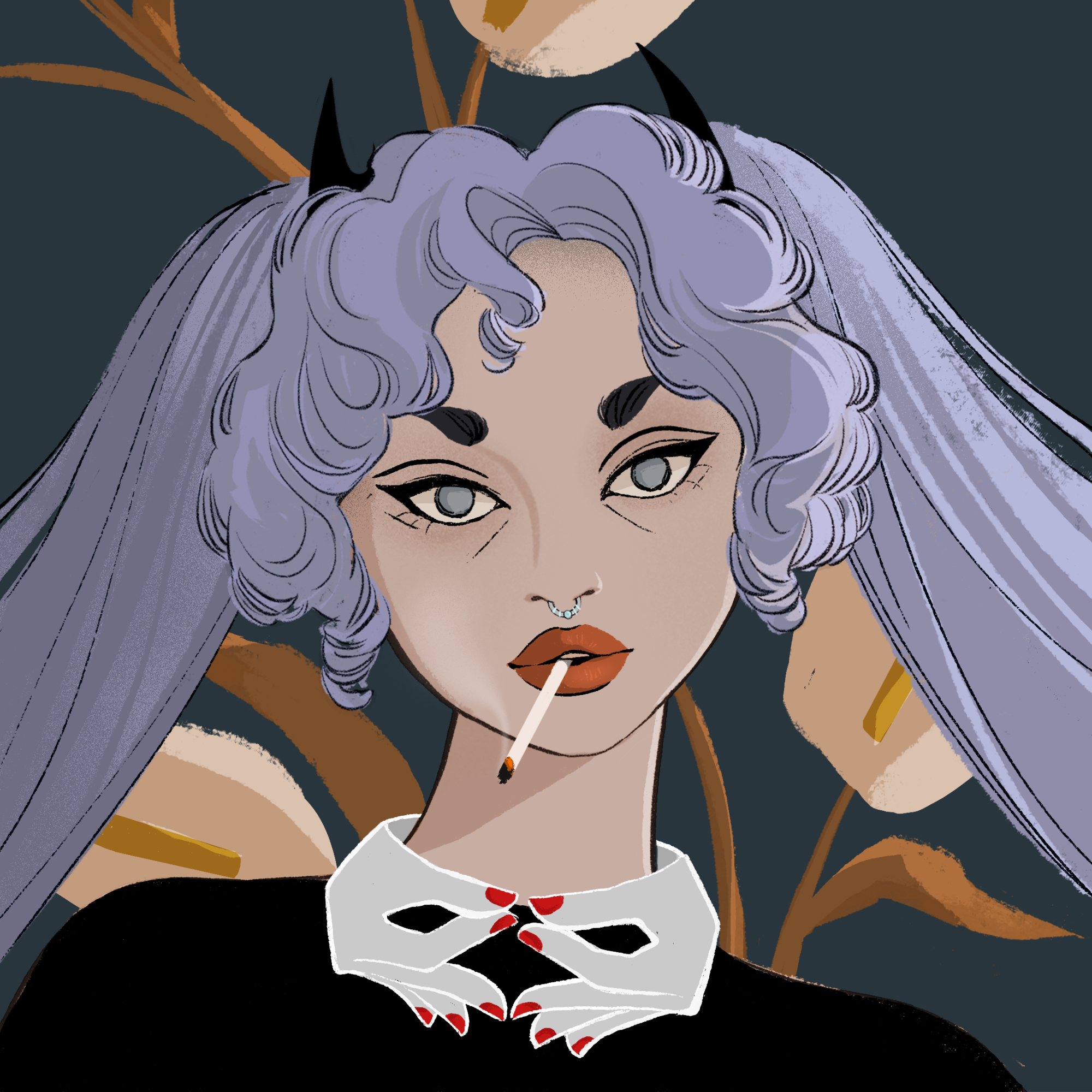 a portrait of Crux, the infinite pentagon