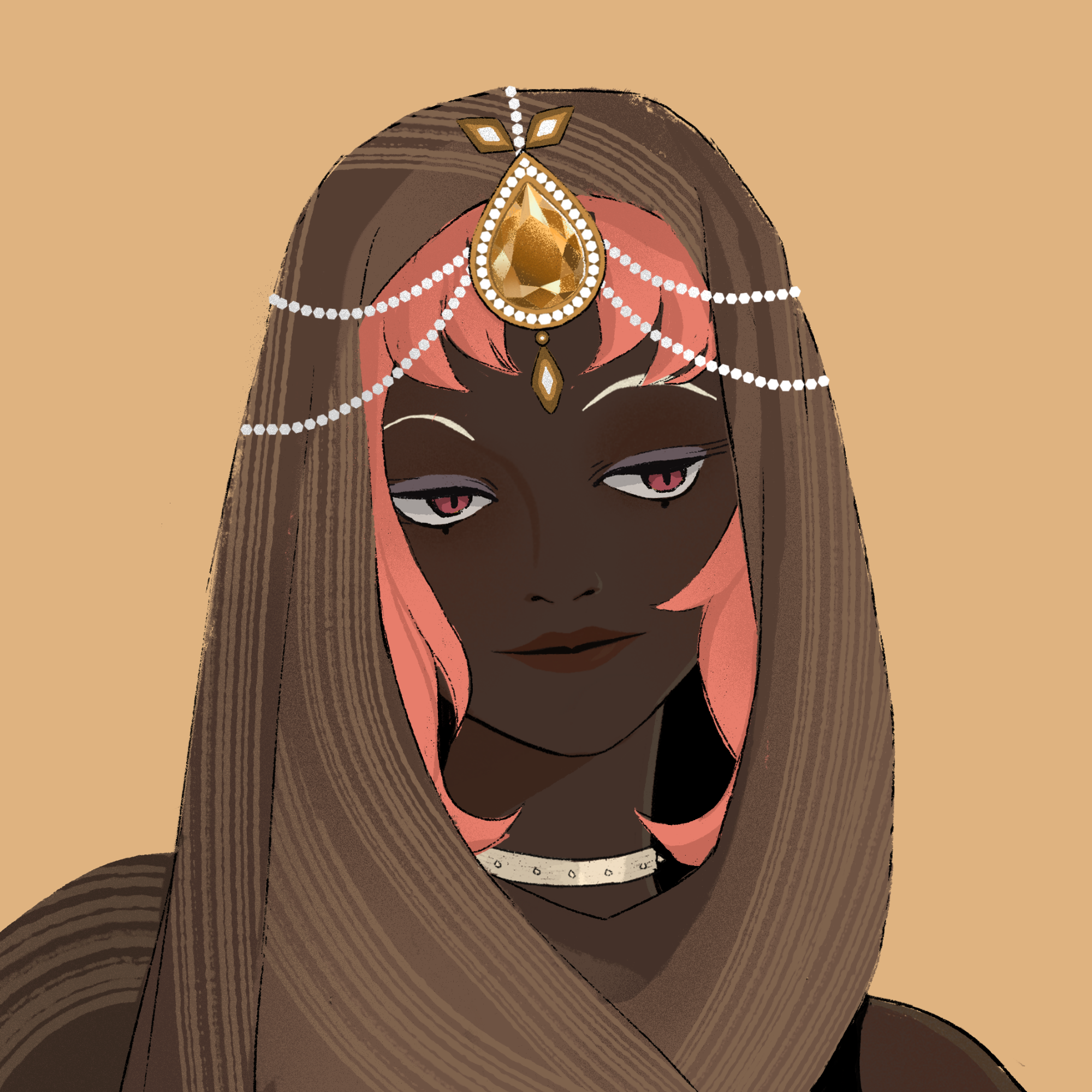 a portrait of Moonstone the tantalizing