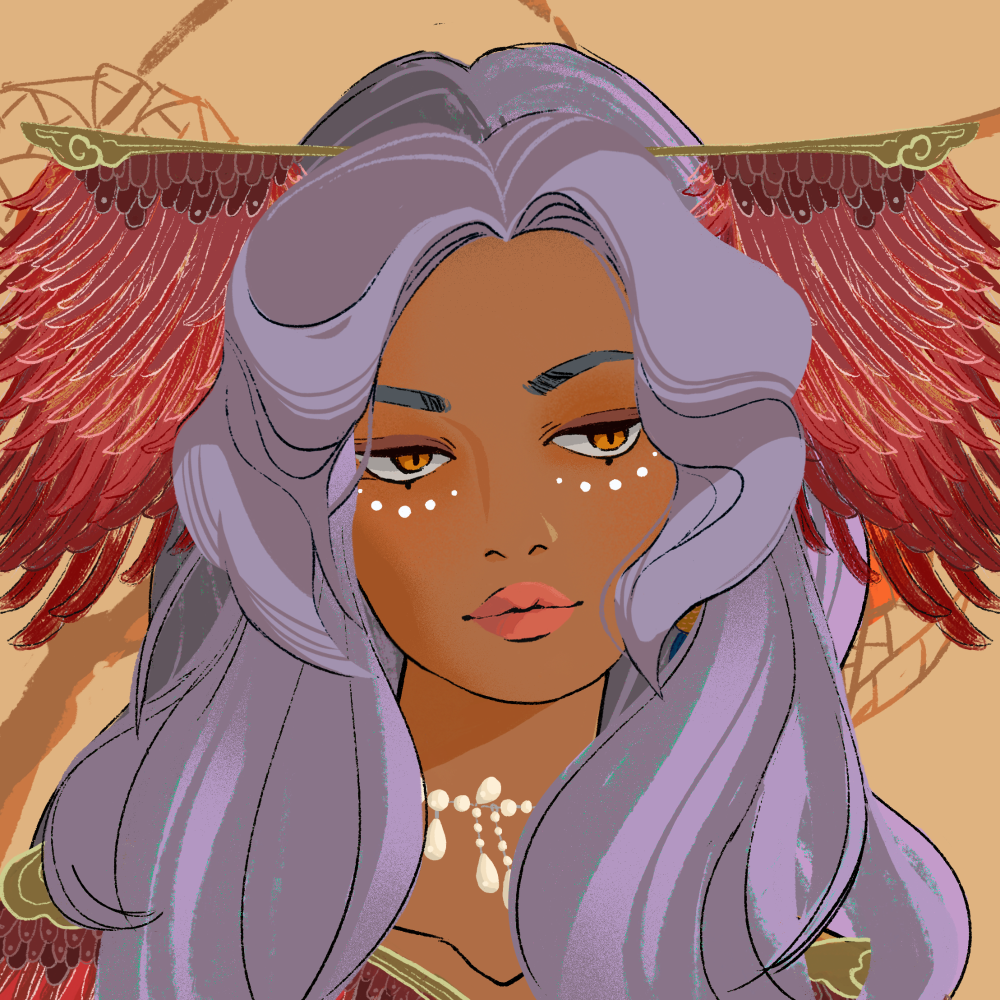 a portrait of Mazurka, the stylish viola