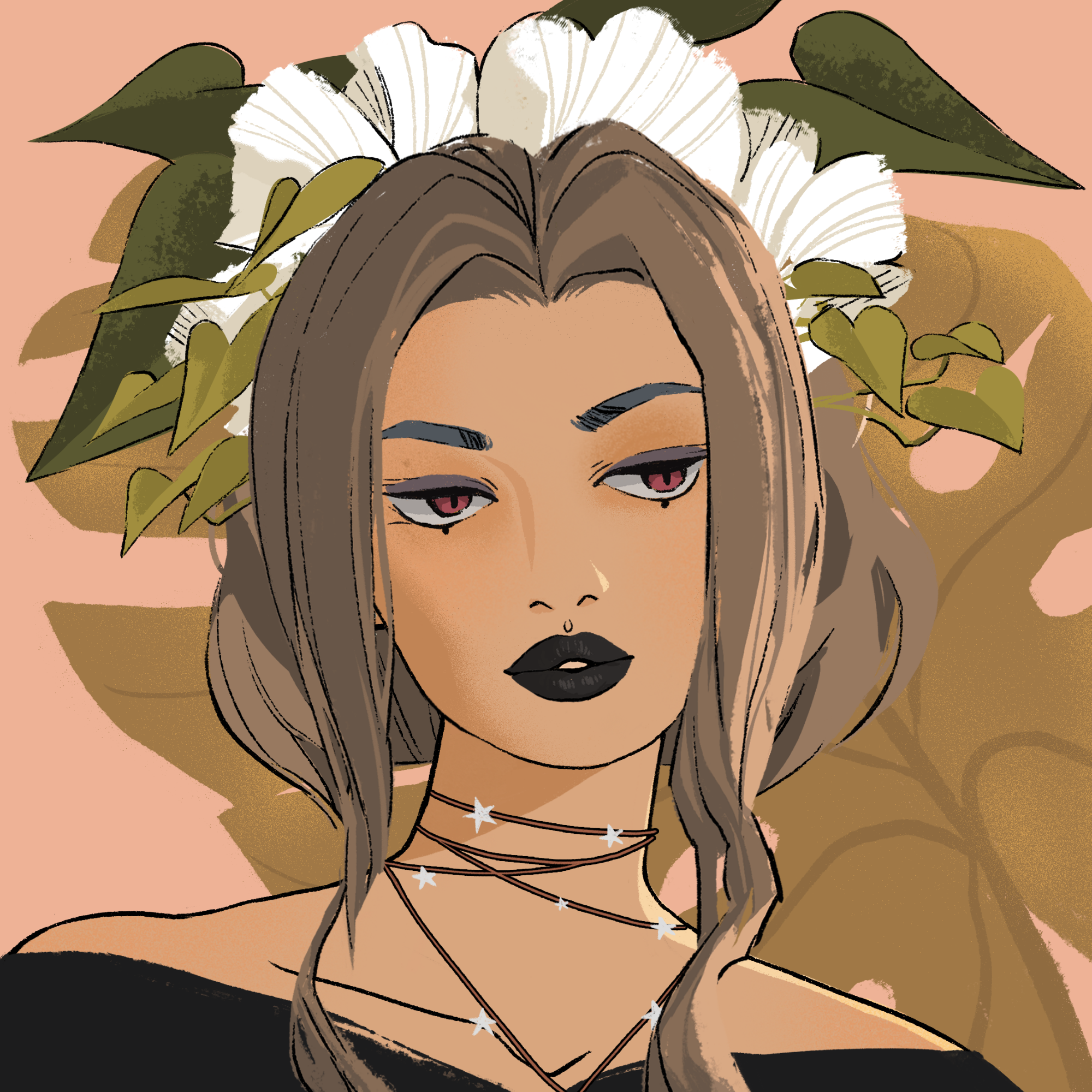 a portrait of Flax the dusky
