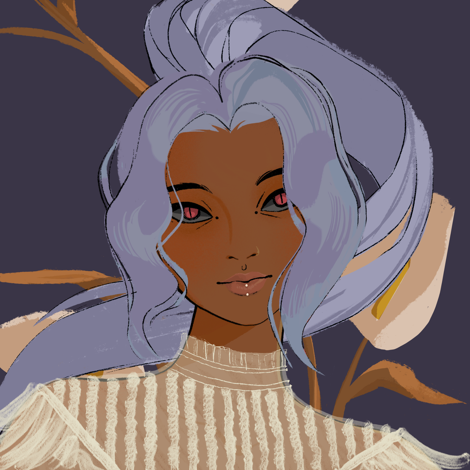 a portrait of Malachite, the midnight graveyard