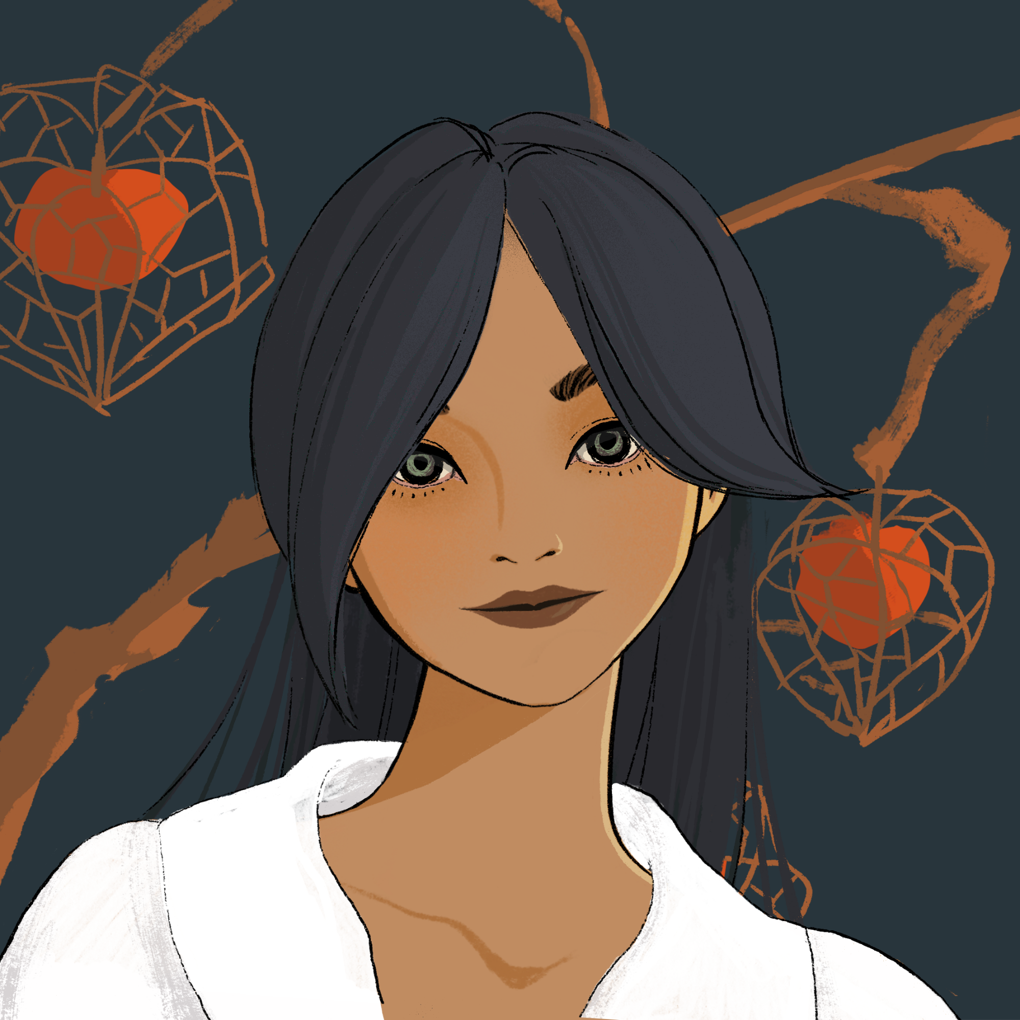 a portrait of Mahogany, the unfading seance