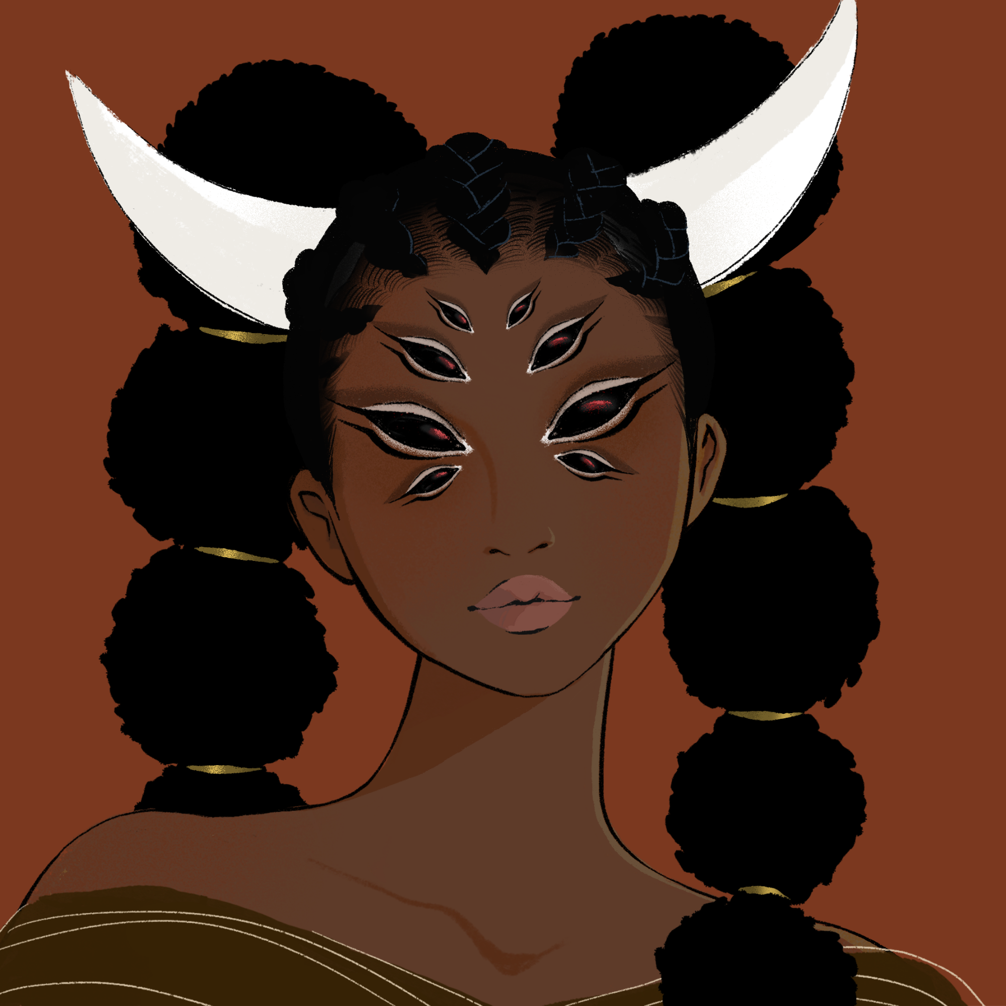 a portrait of Mageik, the beastly feud