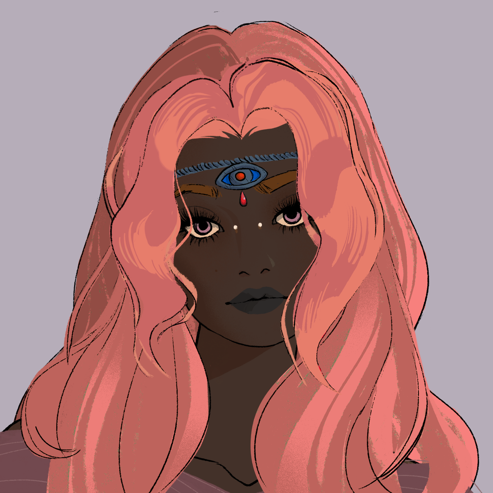 a portrait of Banana glass