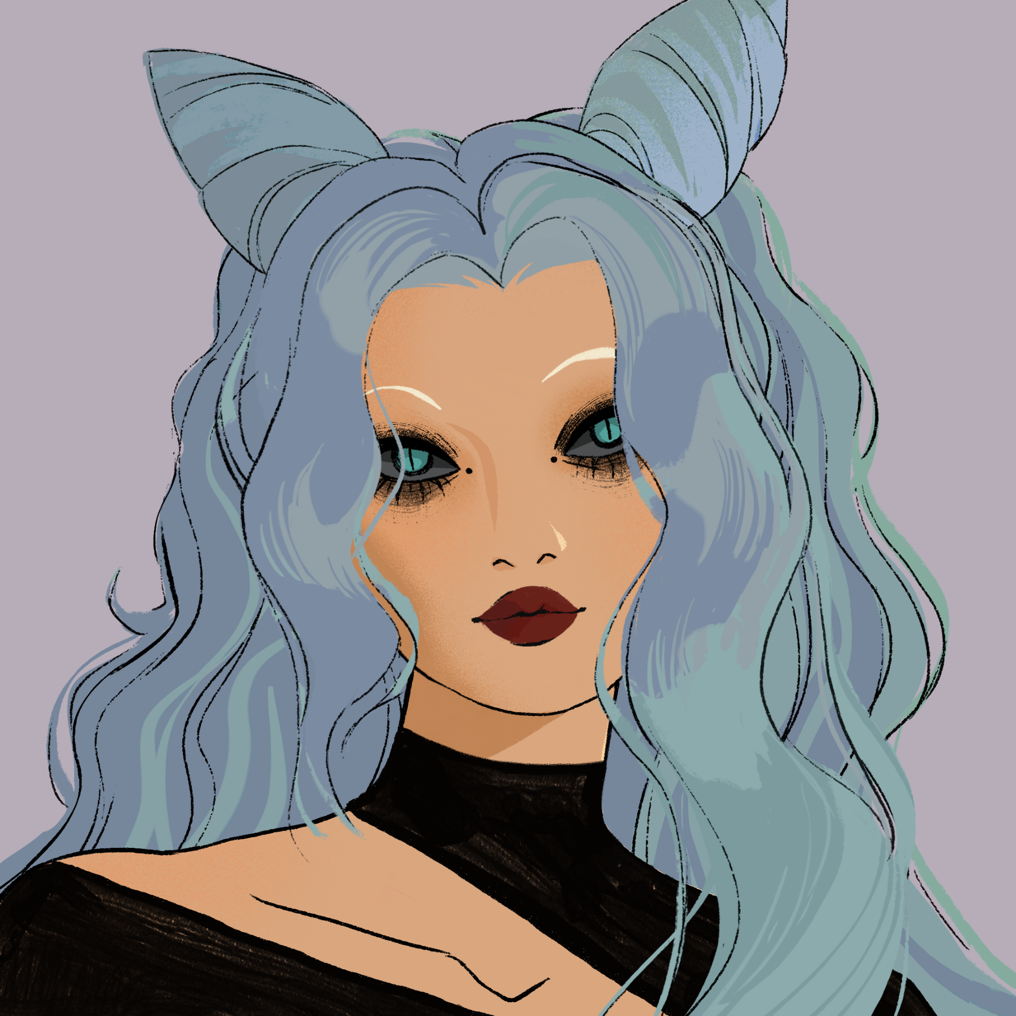 a portrait of Asacha, the dark rage