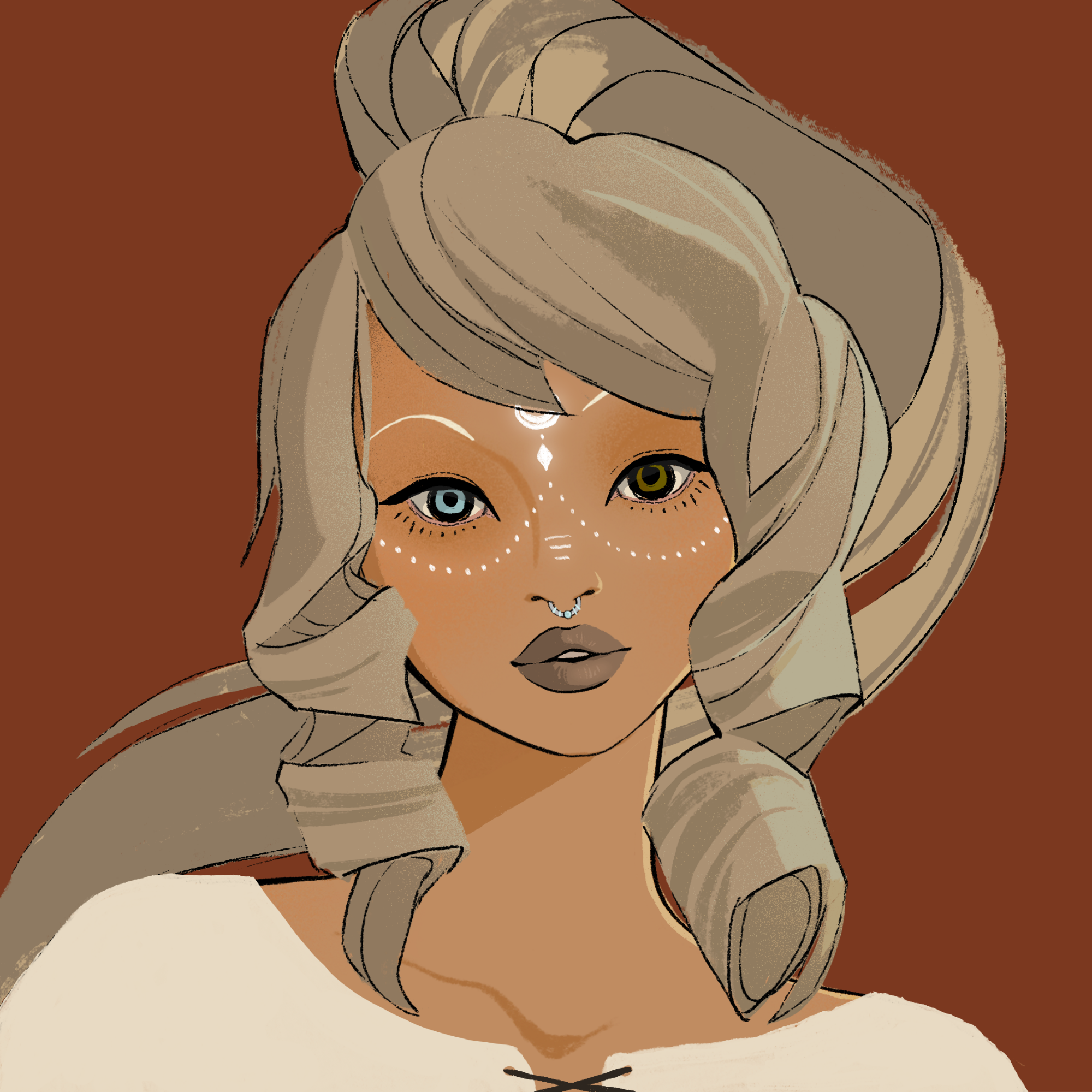 a portrait of Poppy, the seafoam snack cake