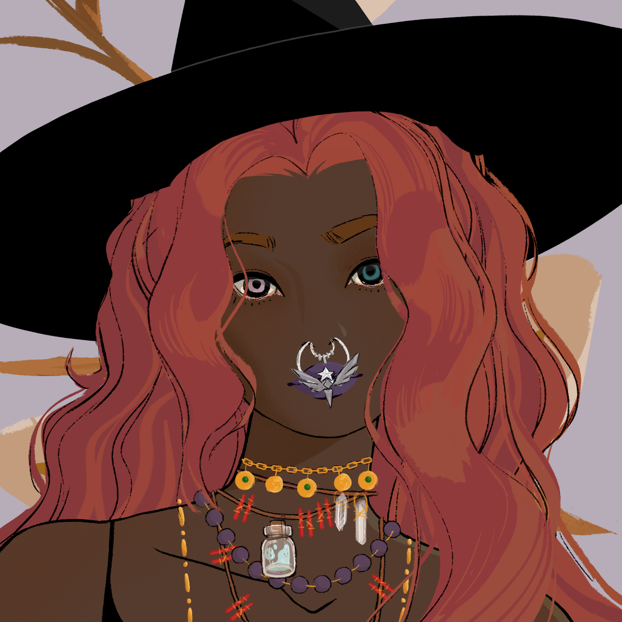 a portrait of Thera the mad