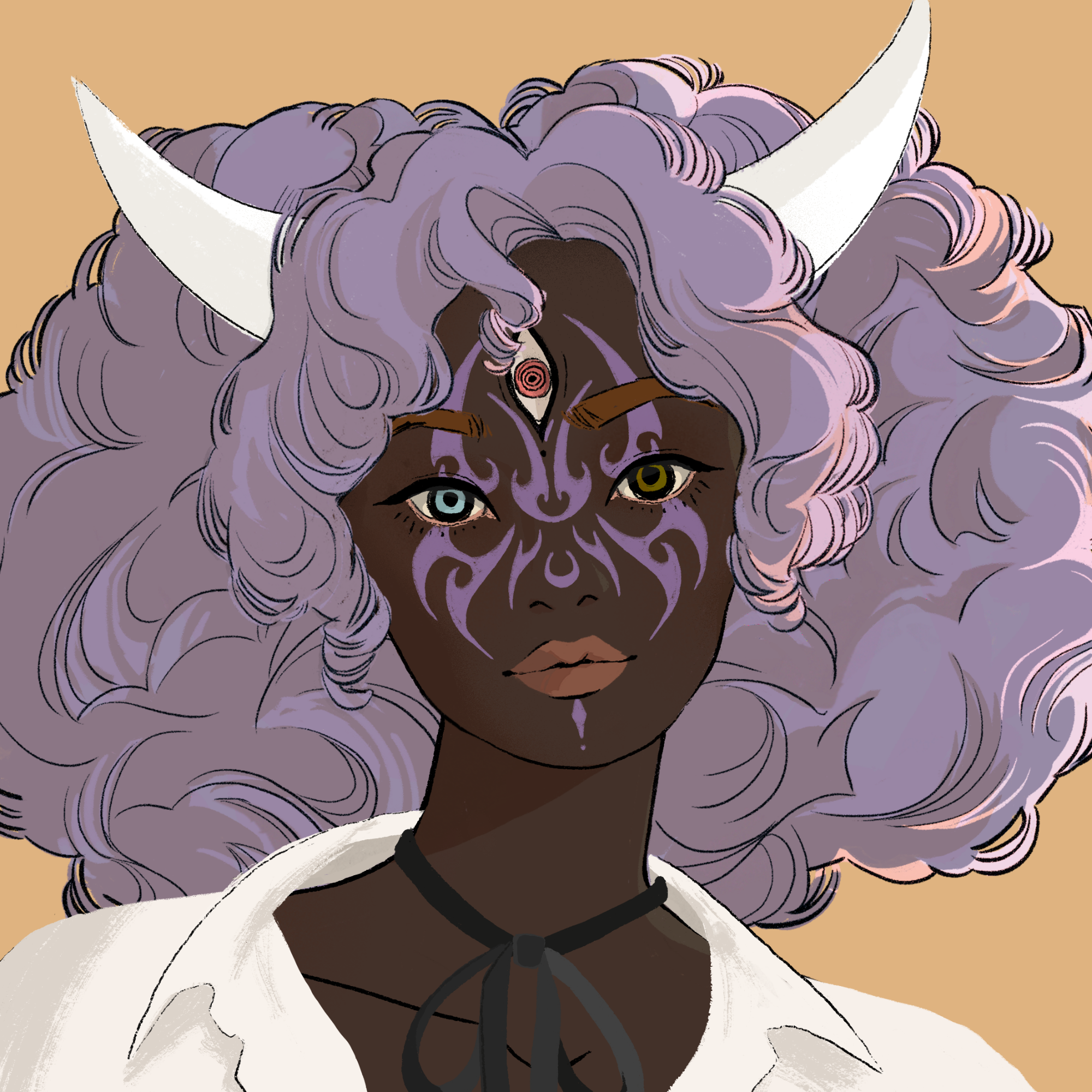 a portrait of Adatara the unbroken