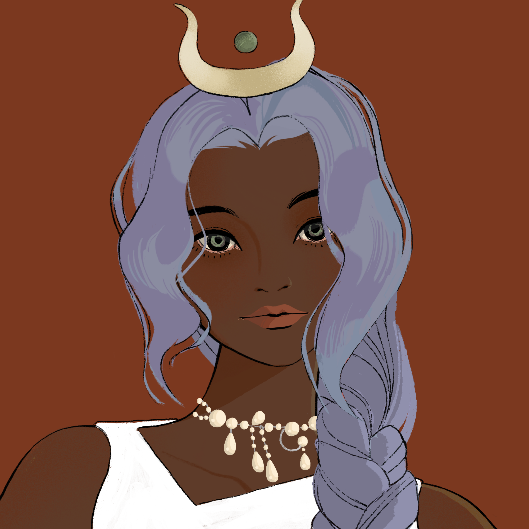 a portrait of Cashmere, the golden timpani