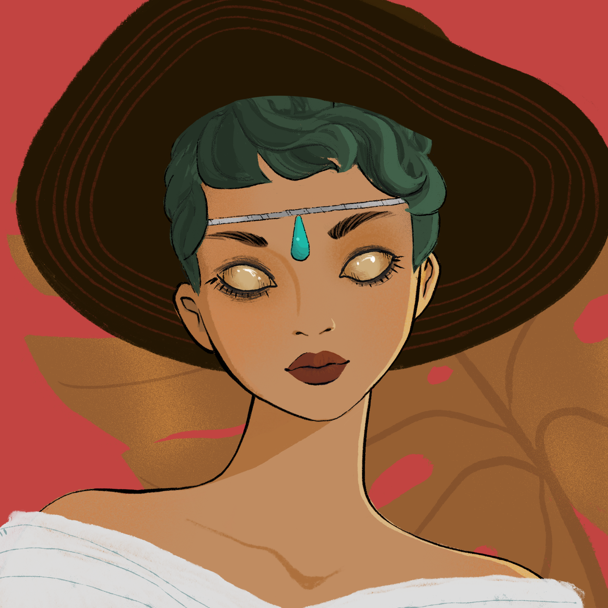 a portrait of Clover of the void