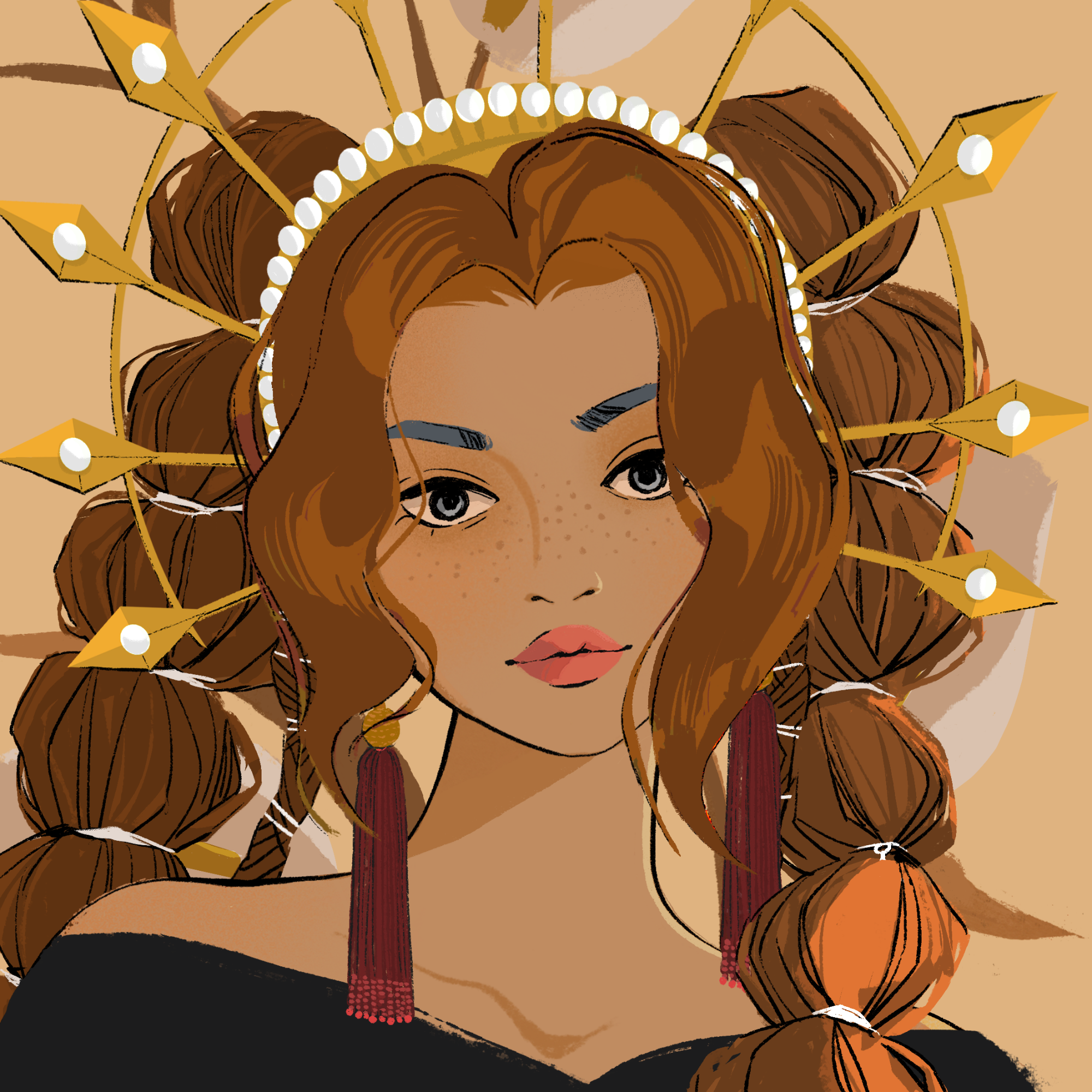 a portrait of Partita, the fragrant horn