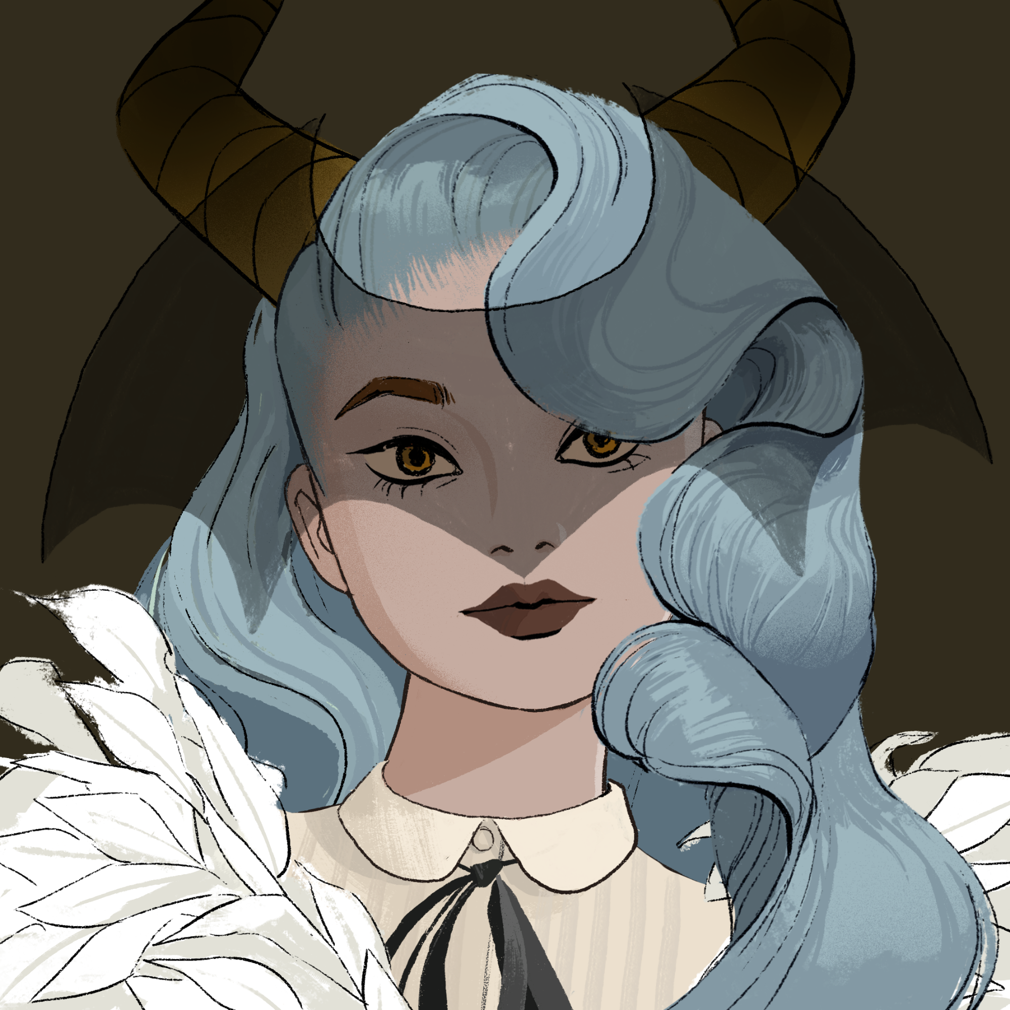 a portrait of Mistress grimoire