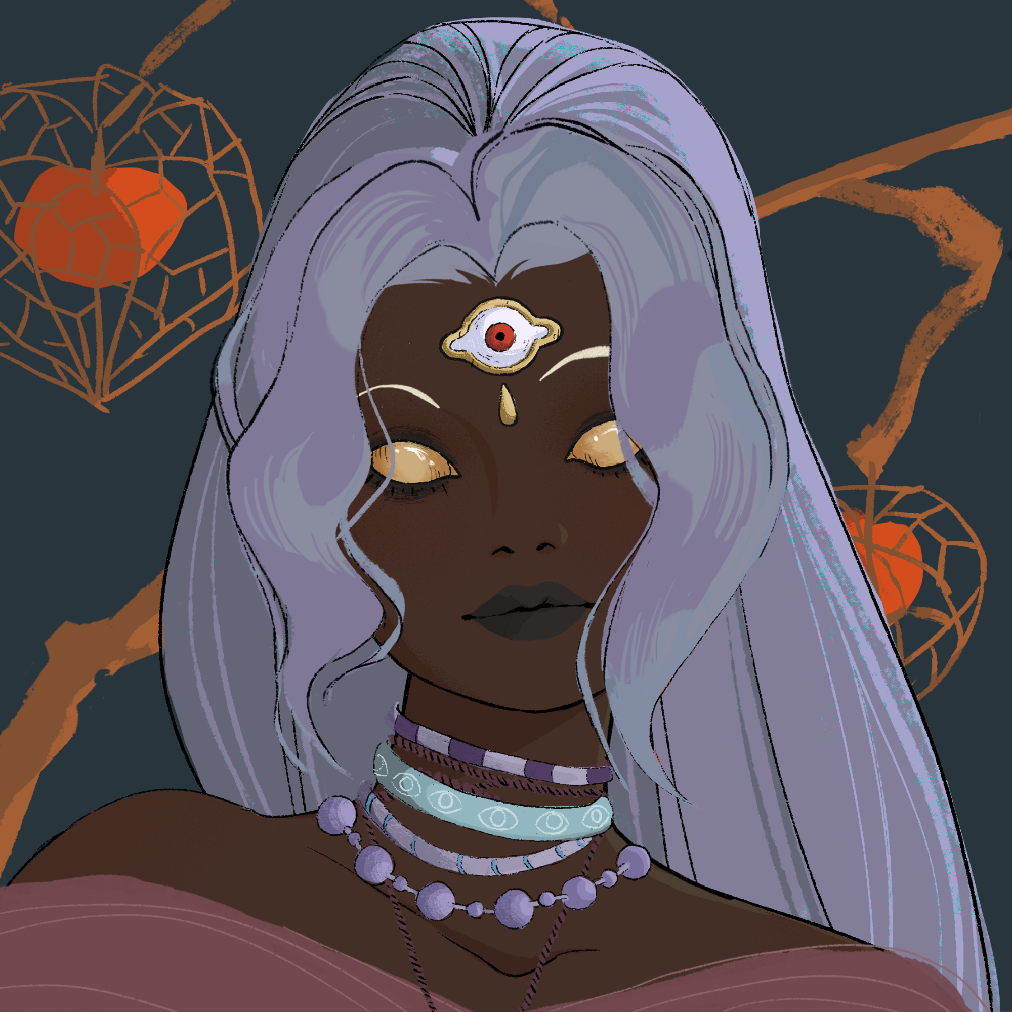 a portrait of Fleur the autumnal