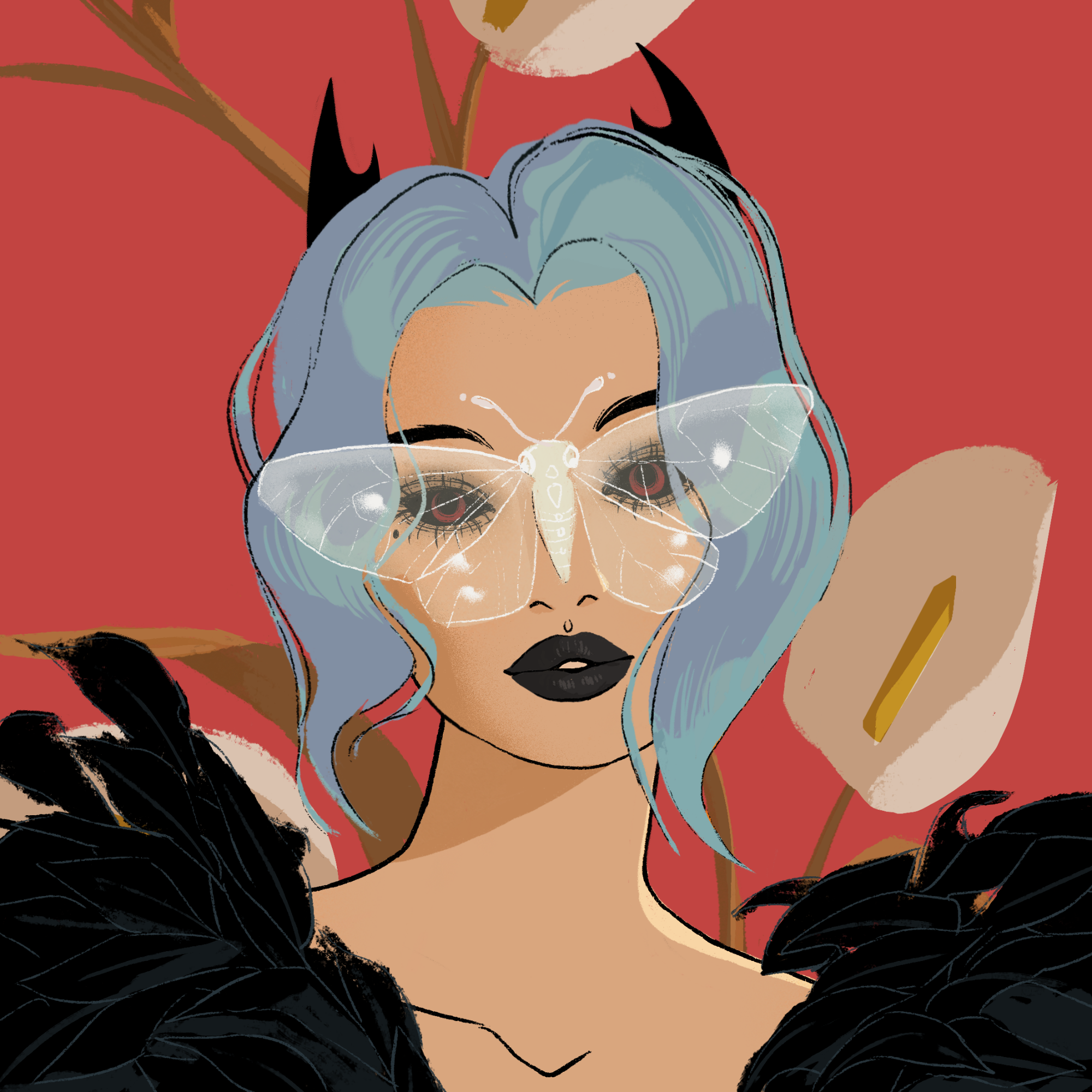 a portrait of Mistress knife
