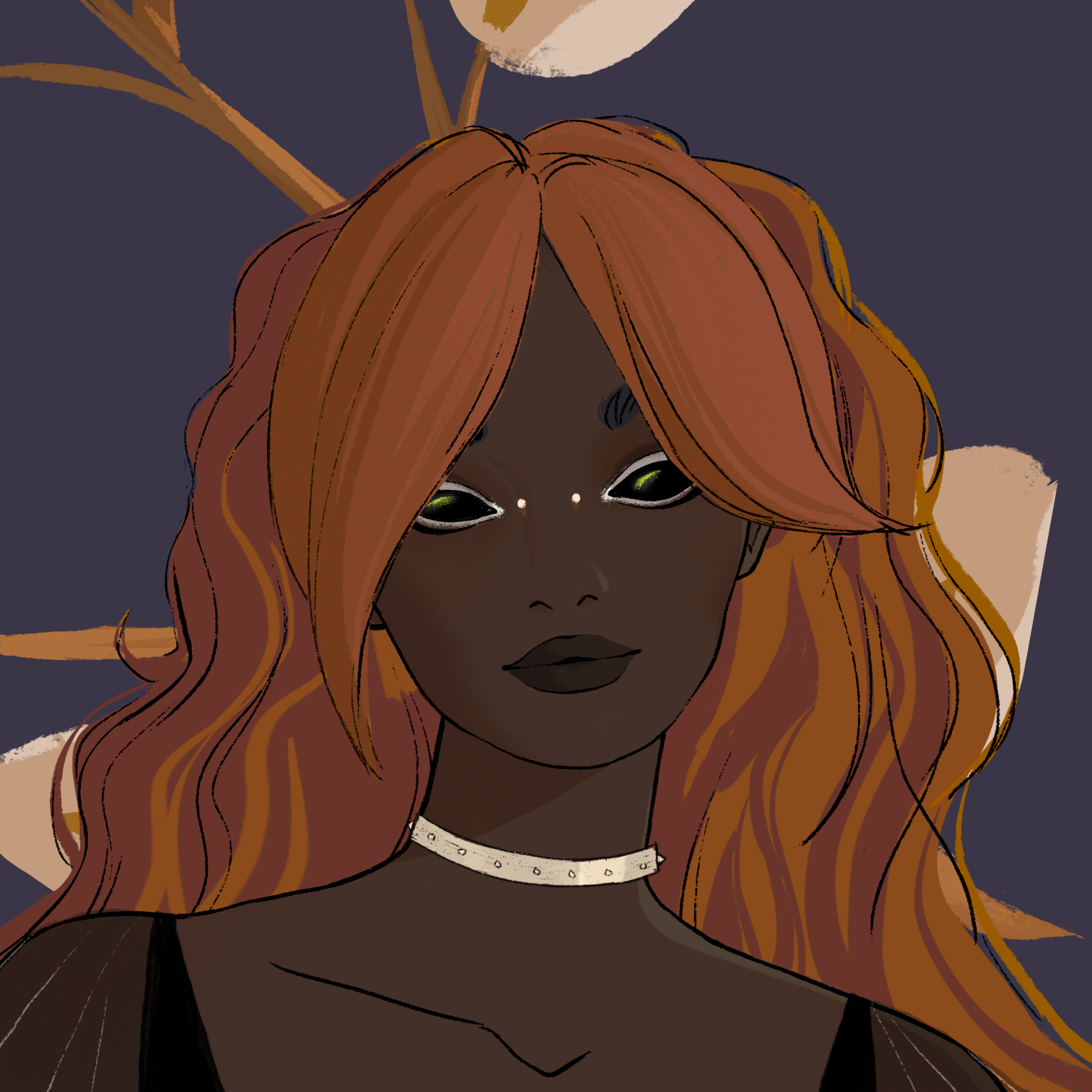 a portrait of Tangerine the absorbant