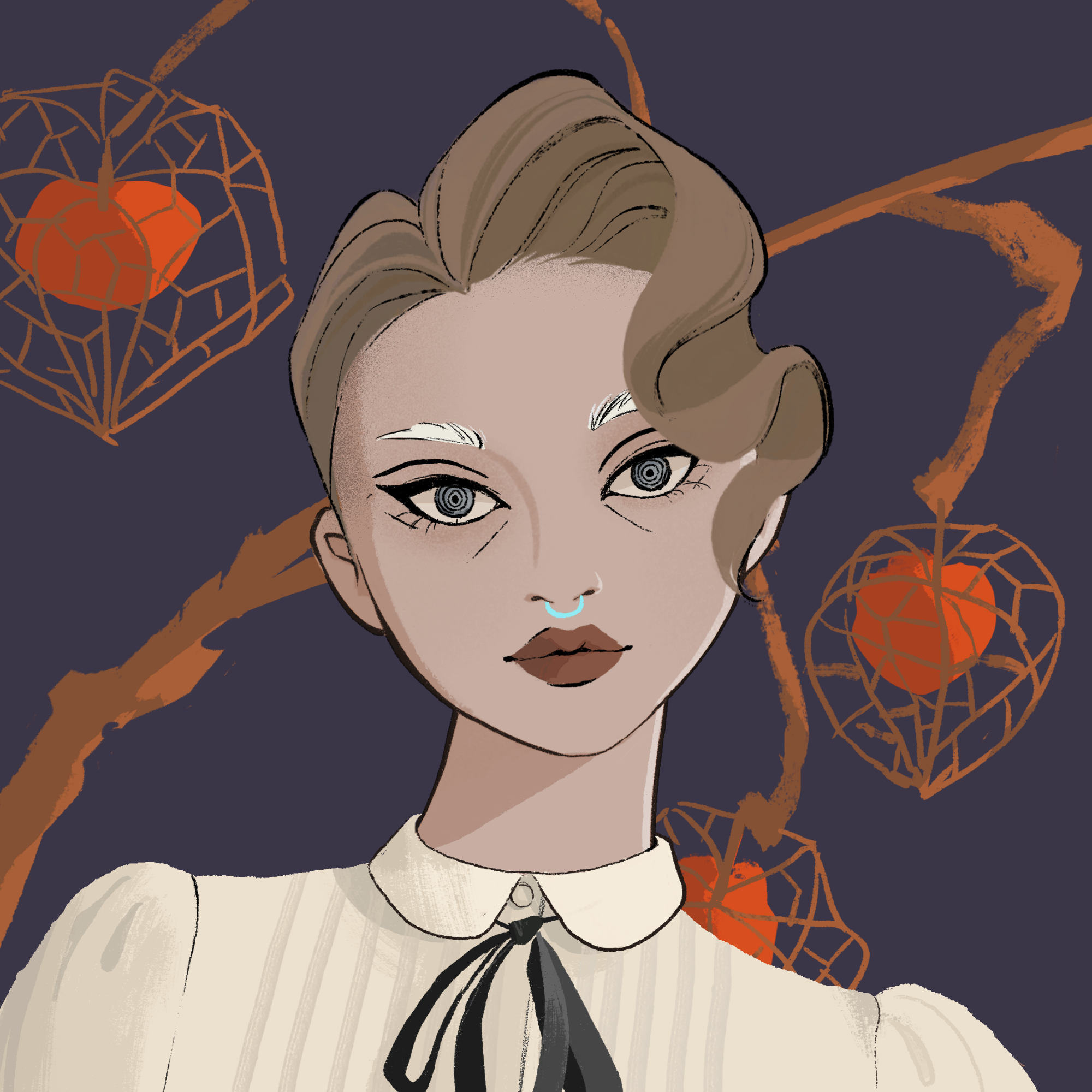 a portrait of Naphthalene, the somber sabre