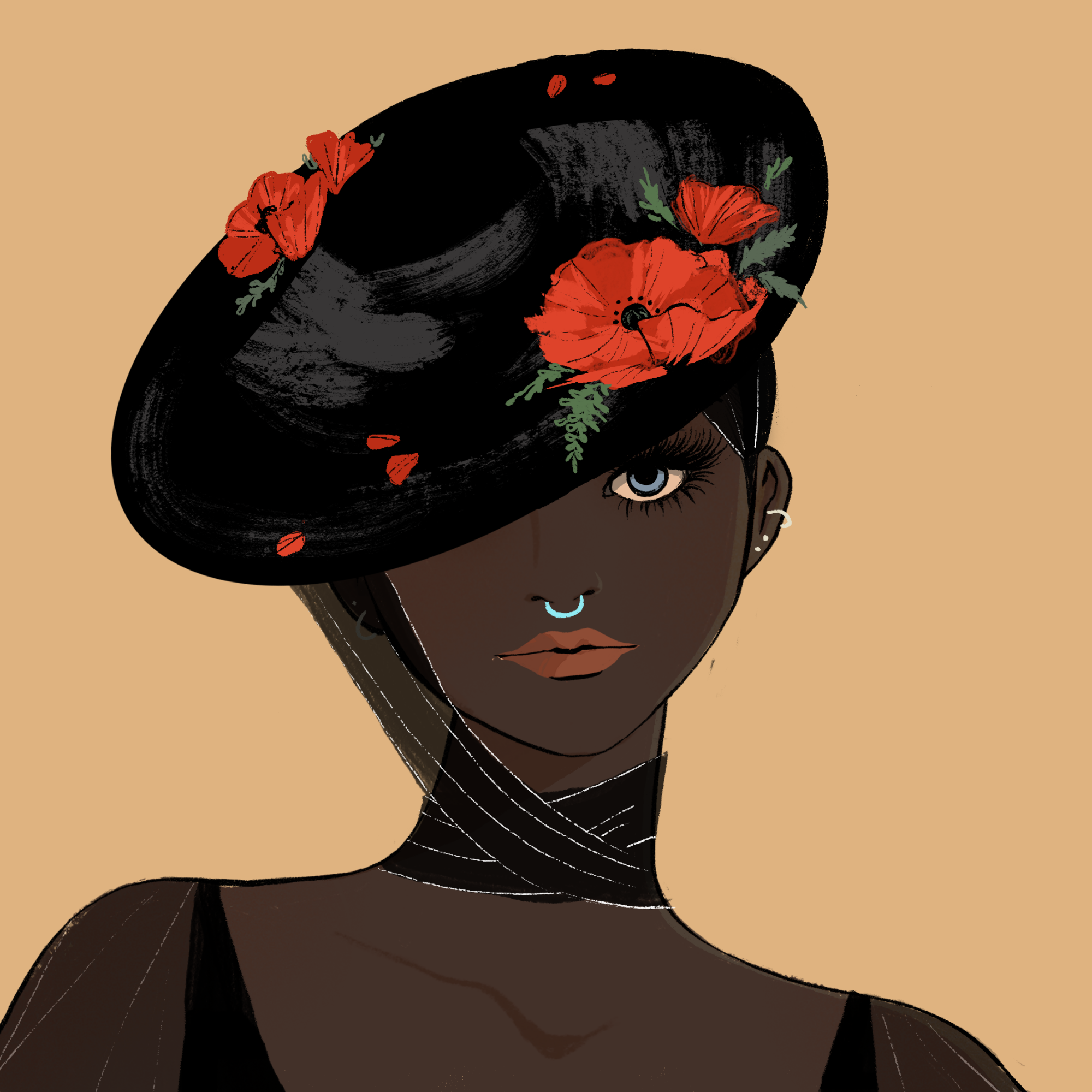 a portrait of Alder, the abyssal shield