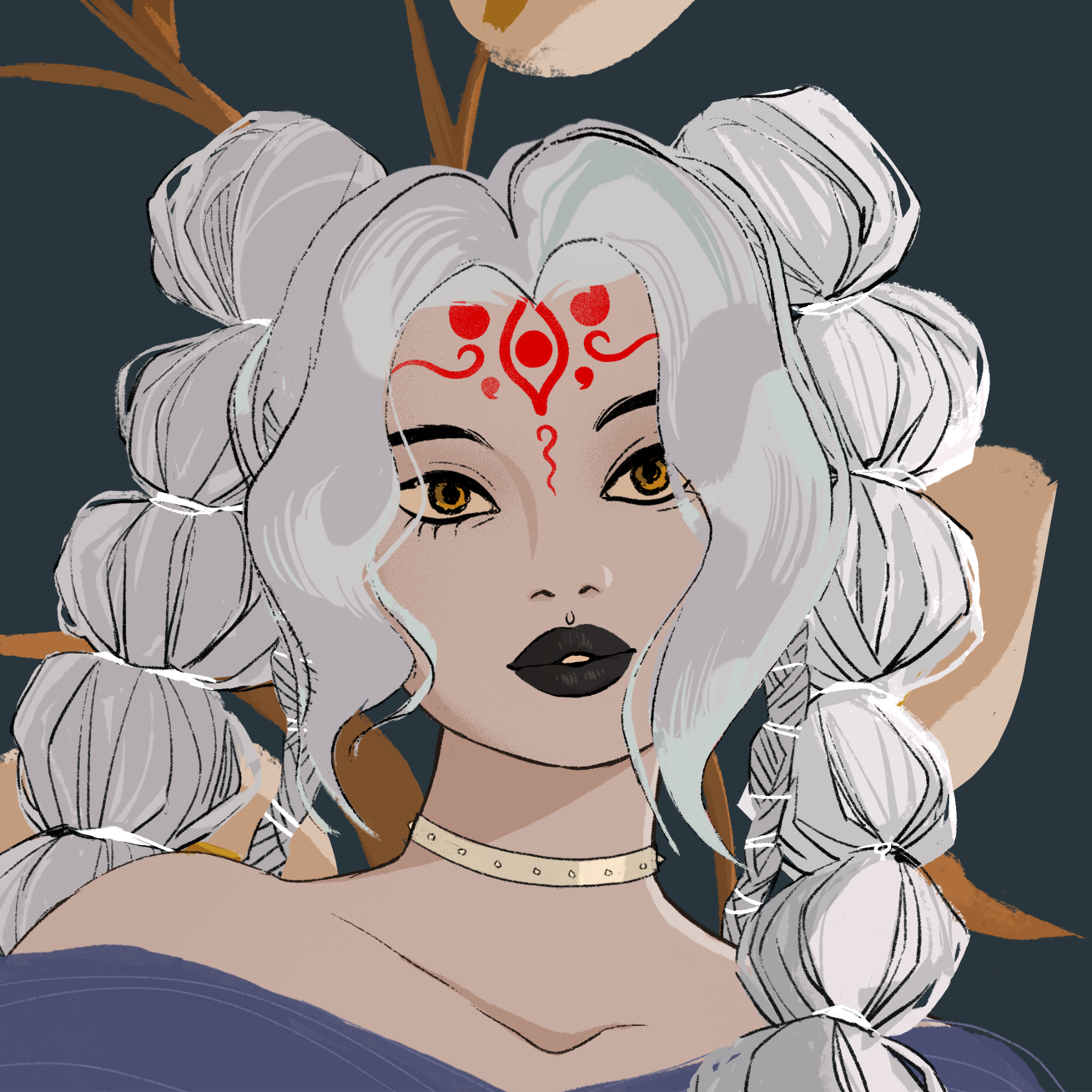 a portrait of Sage, the divine sun