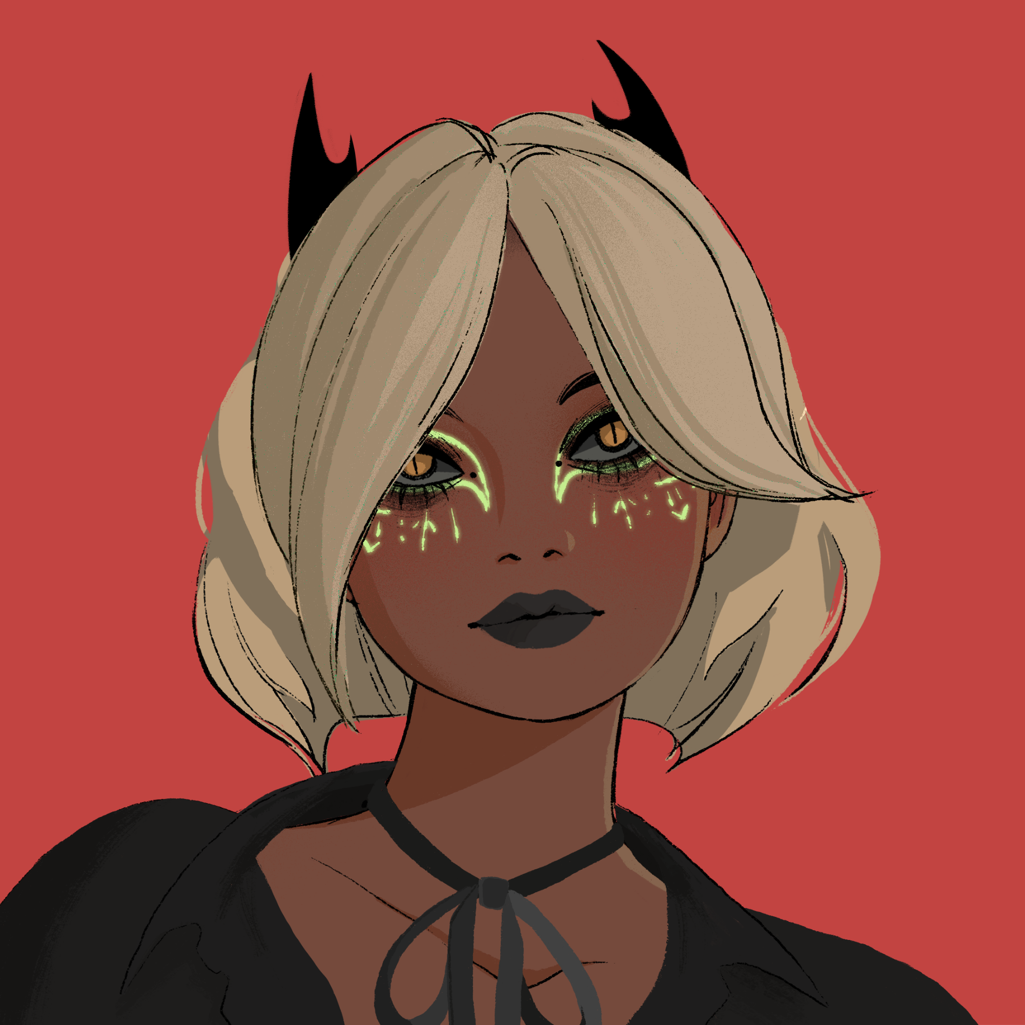 a portrait of Serpens, the flippant script