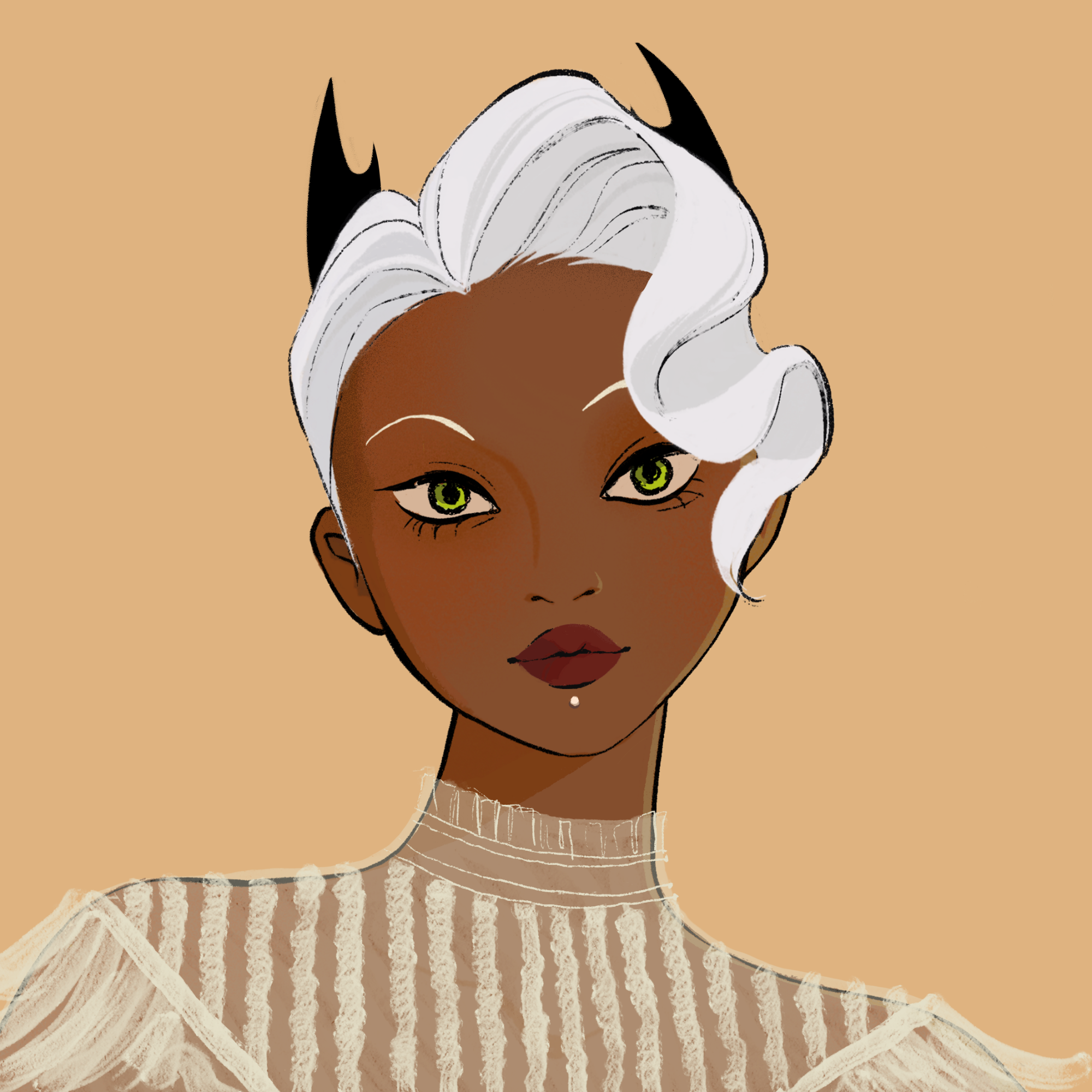 a portrait of Mistress seance