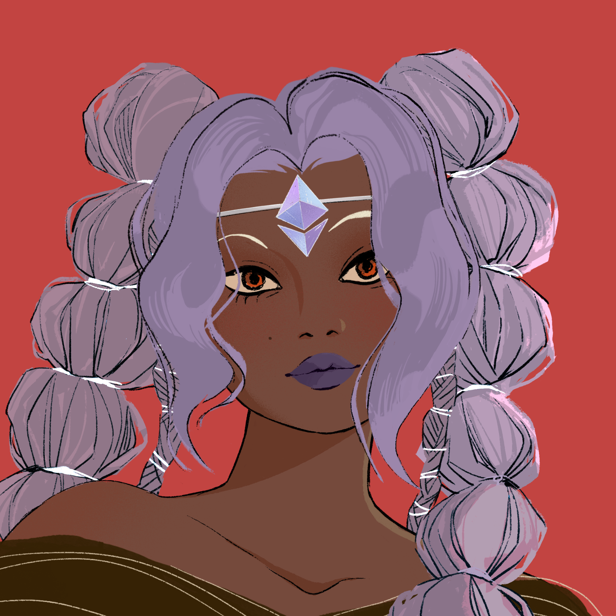 a portrait of Toccata the elegant