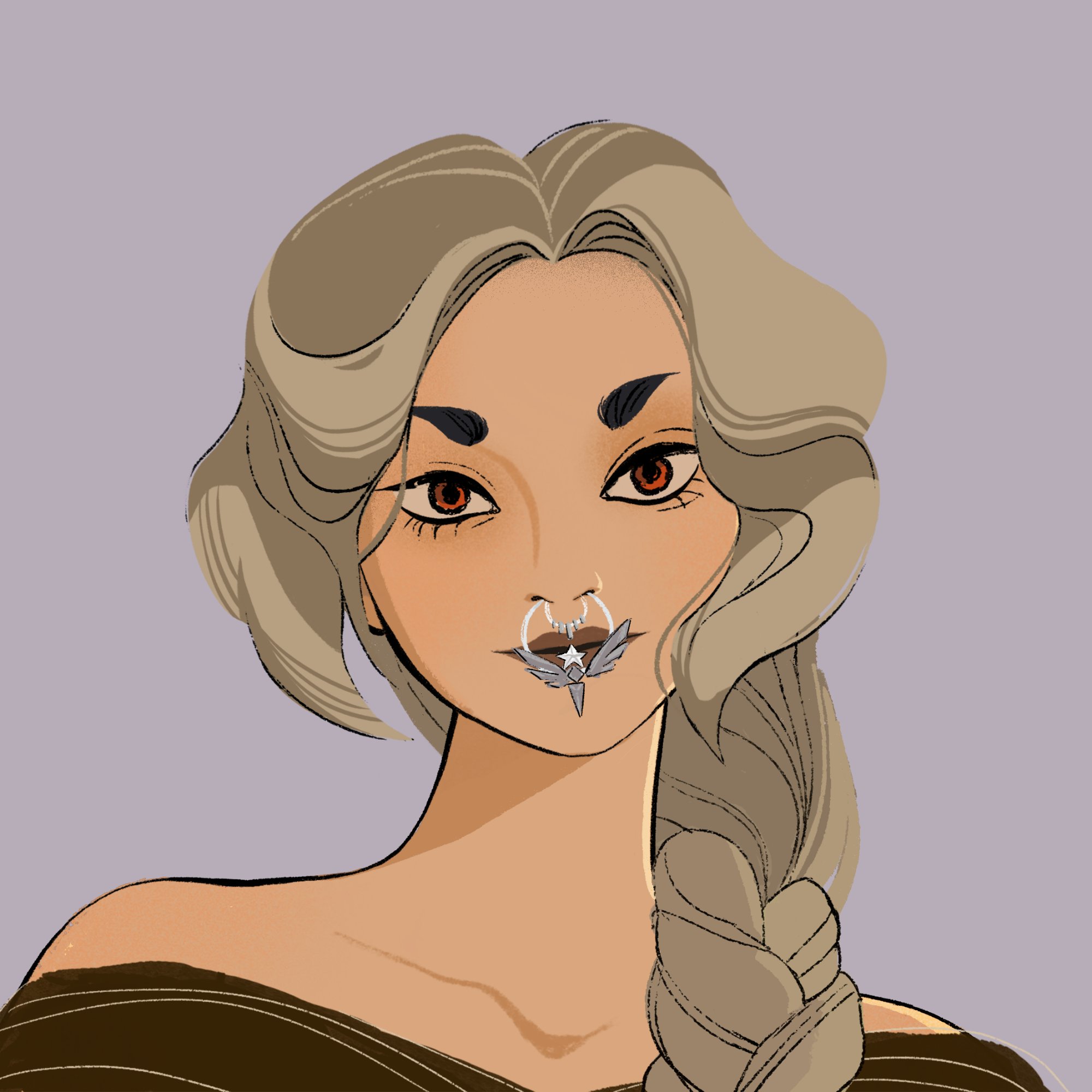 a portrait of Thunderstorm, the blithe roman candle