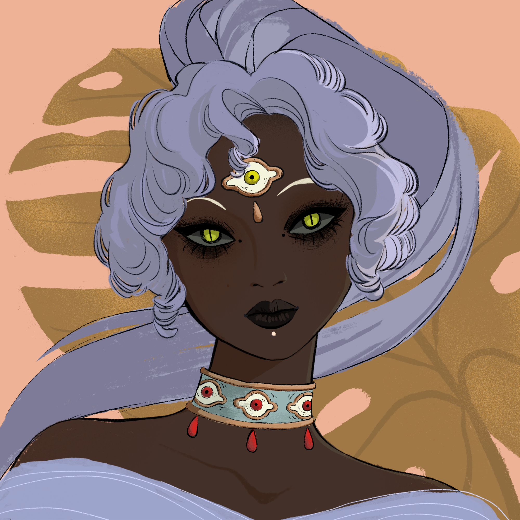 a portrait of Mademoiselle nectarine