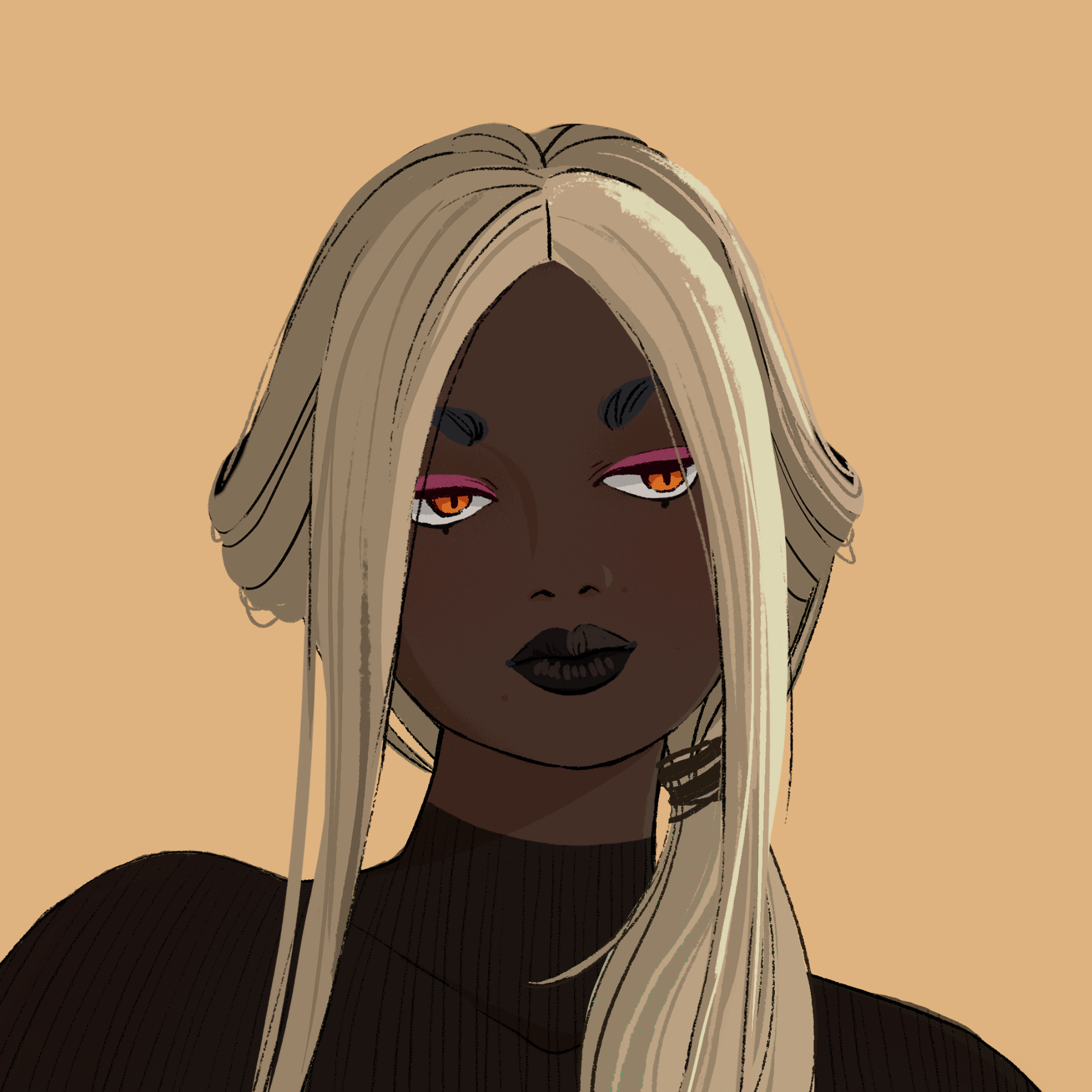 a portrait of Agba, the dark solace