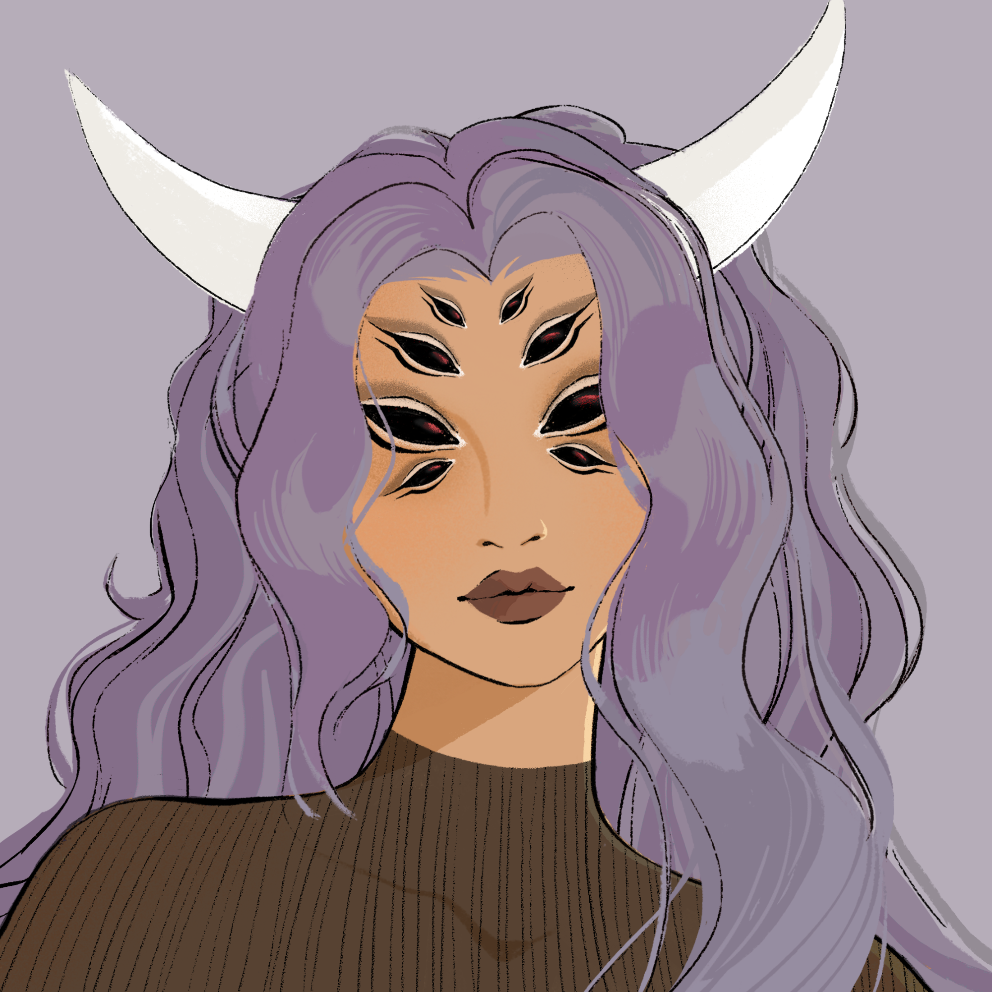 a portrait of Undara, the sodden glow