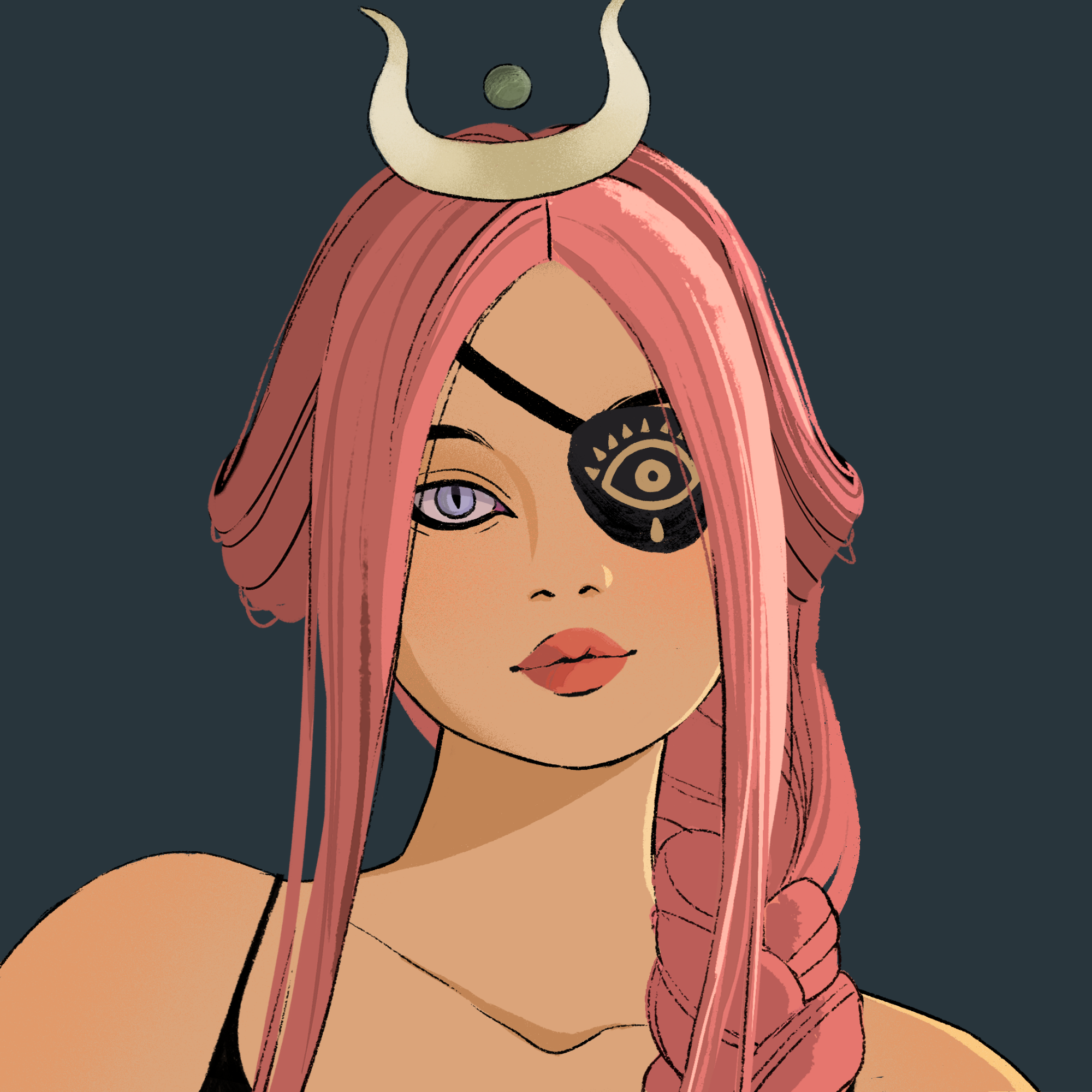 a portrait of Banana the dreamy