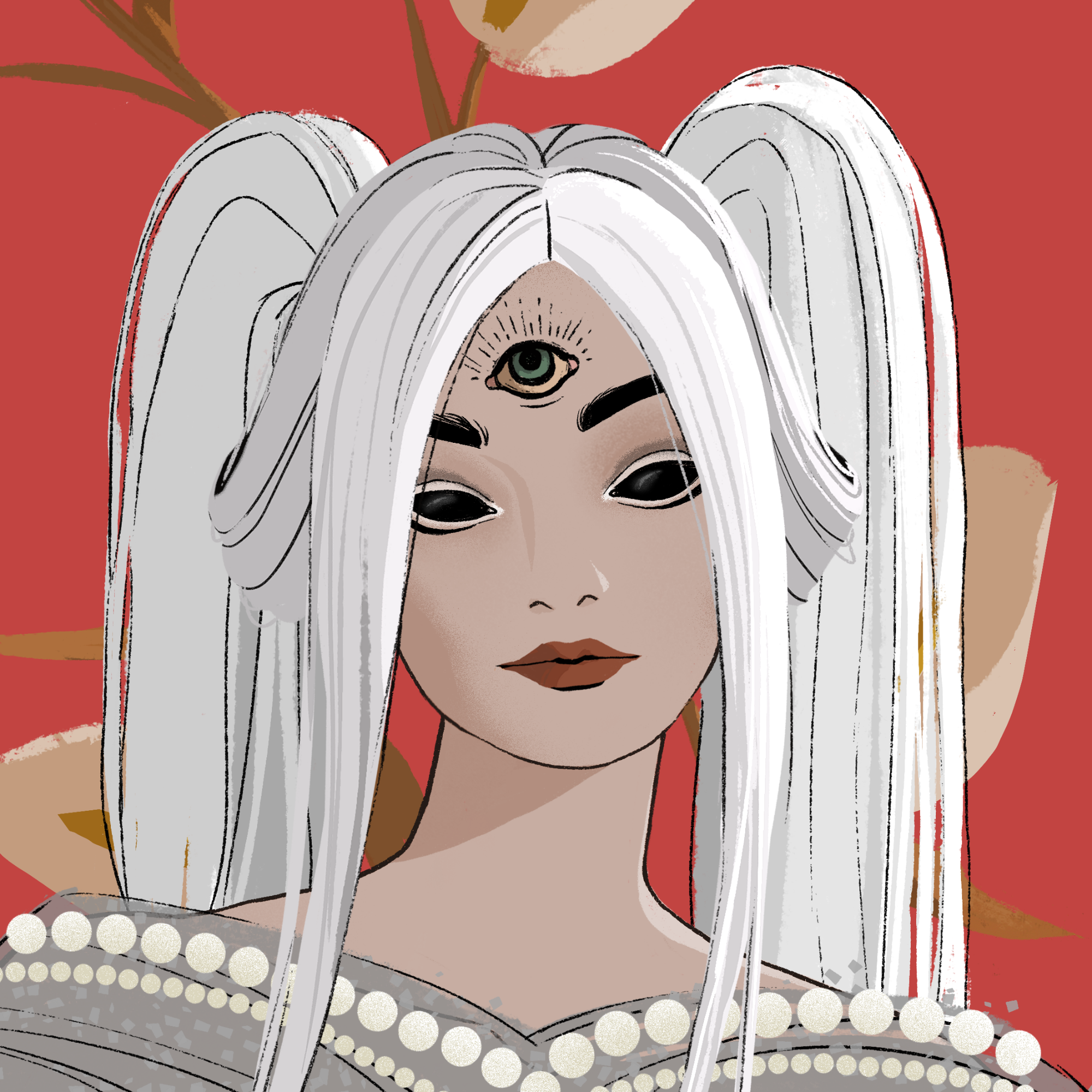 a portrait of Dragonfruit the dreamy