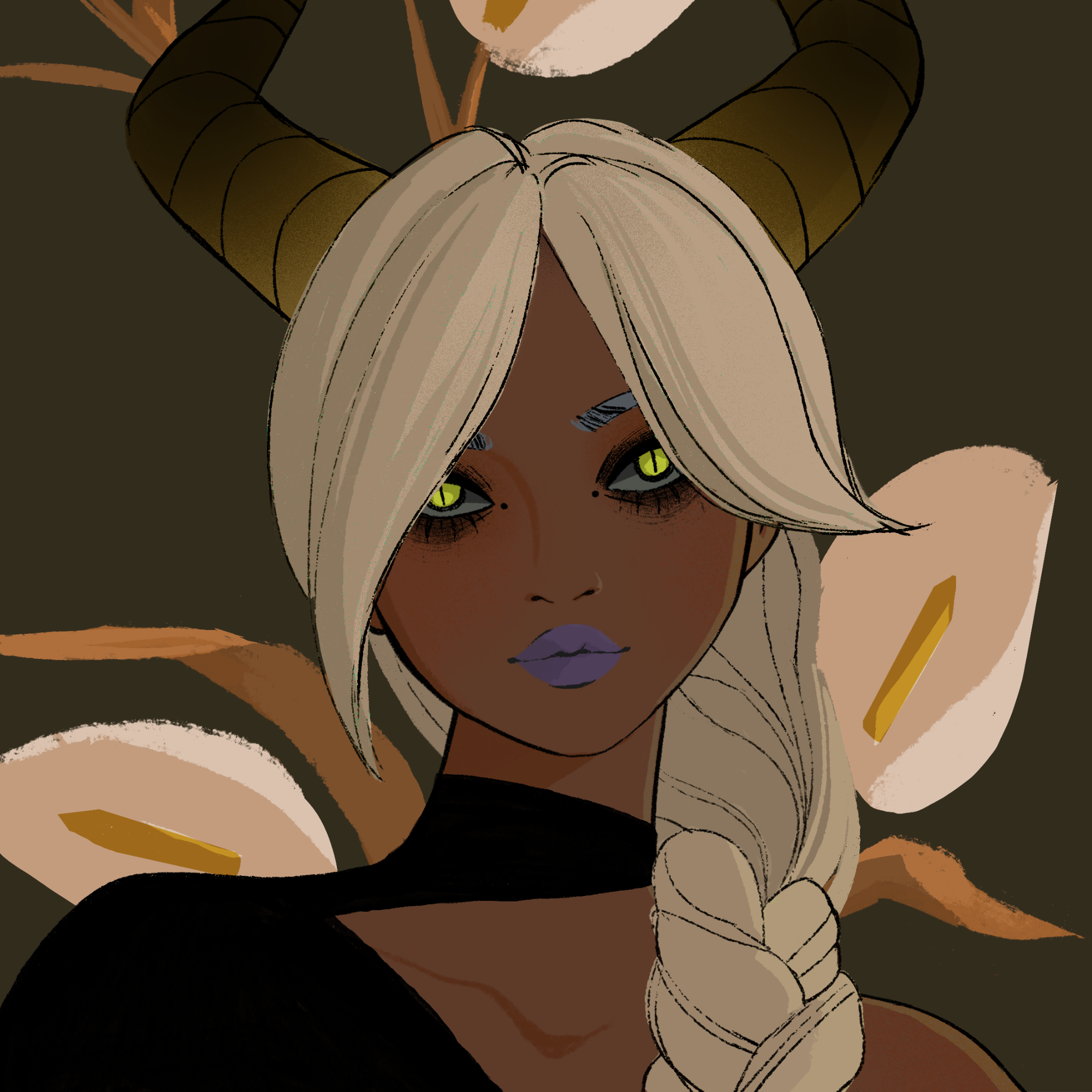 a portrait of Ayan the motionless