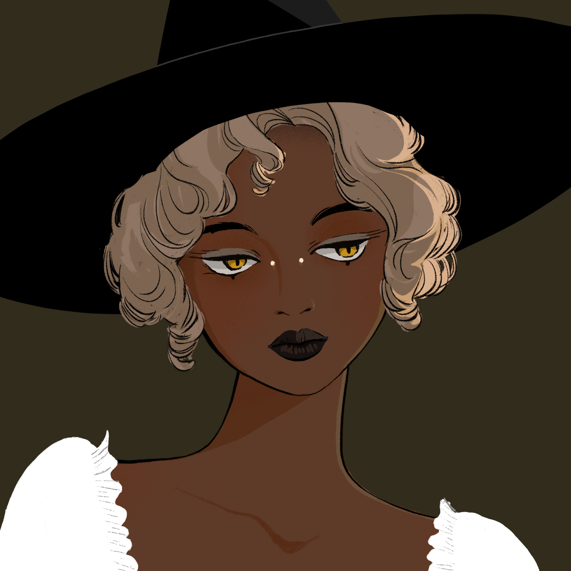 a portrait of Cayenne the corrugated