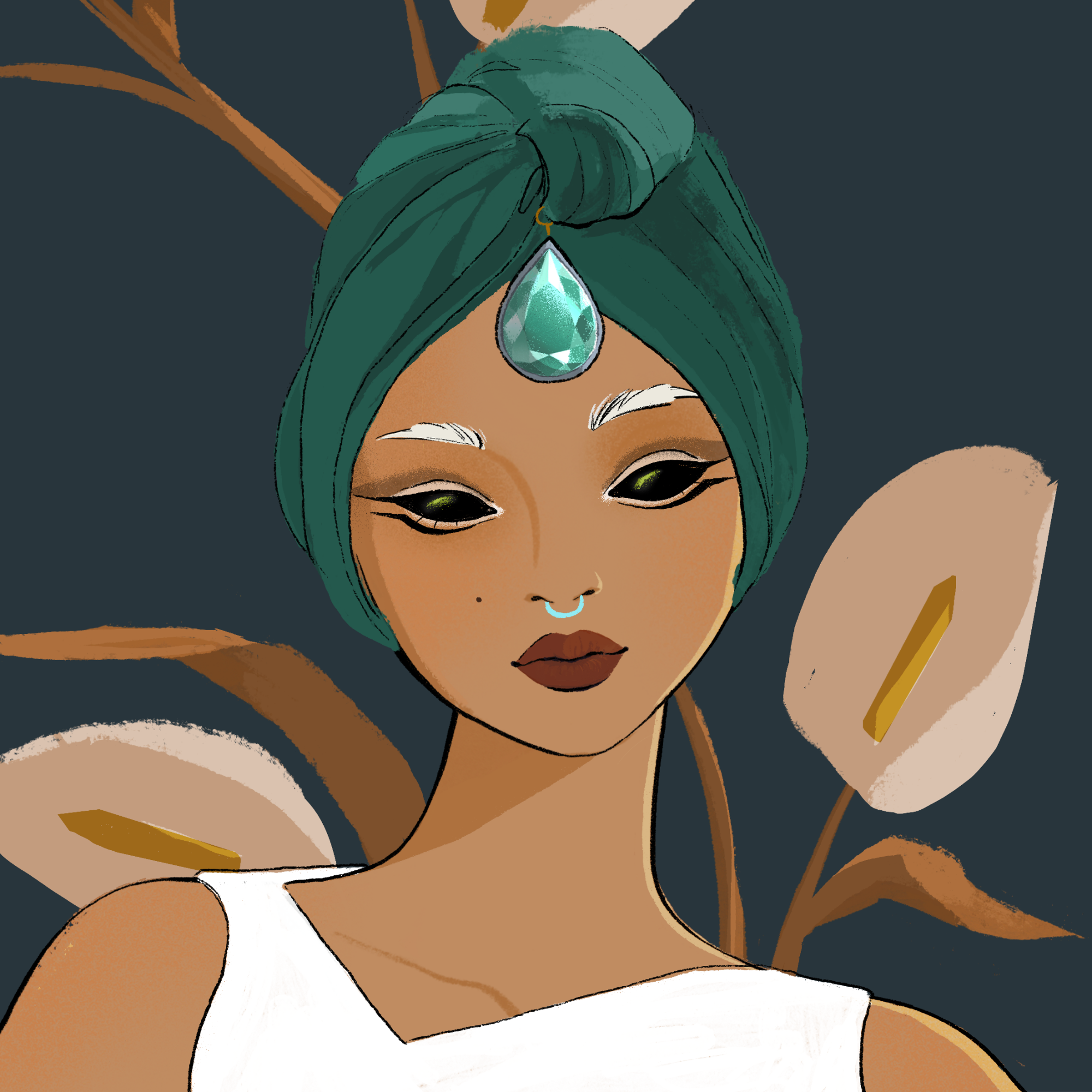 a portrait of Mulberry of the void