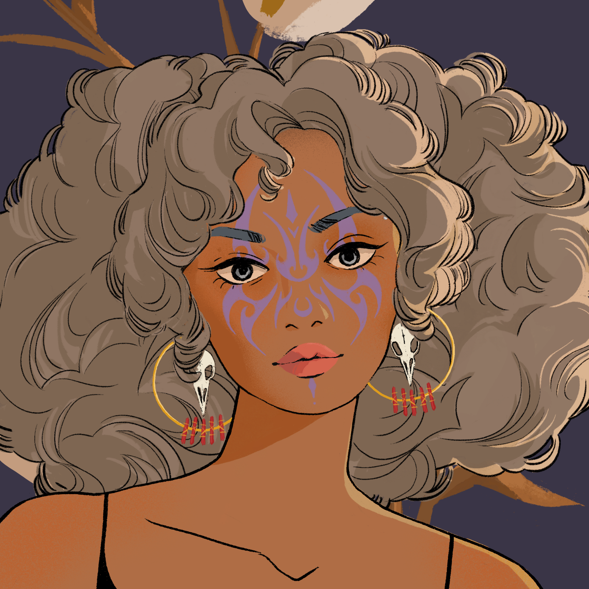 a portrait of Cereme the crackling