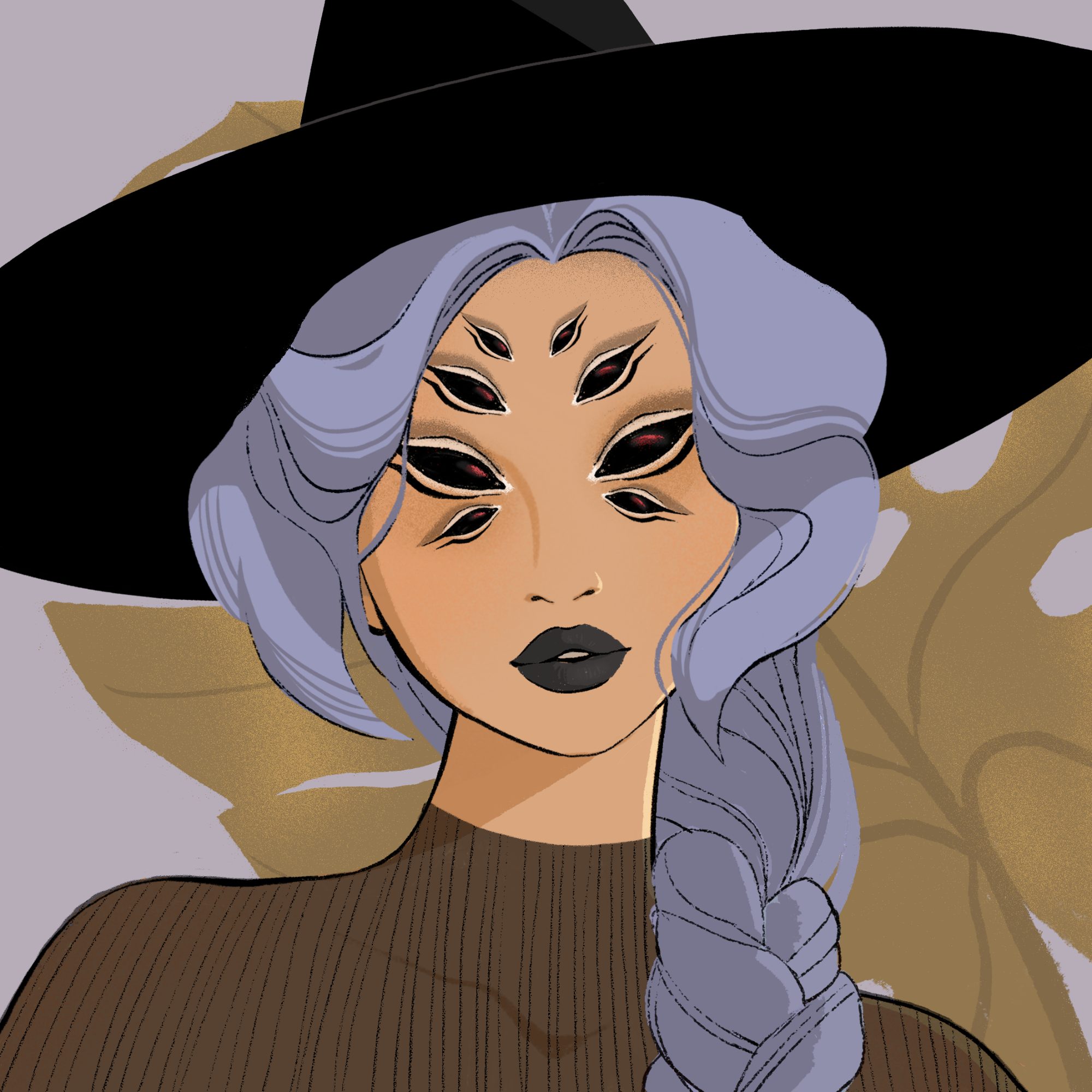 a portrait of Atka, the insouciant sparkler