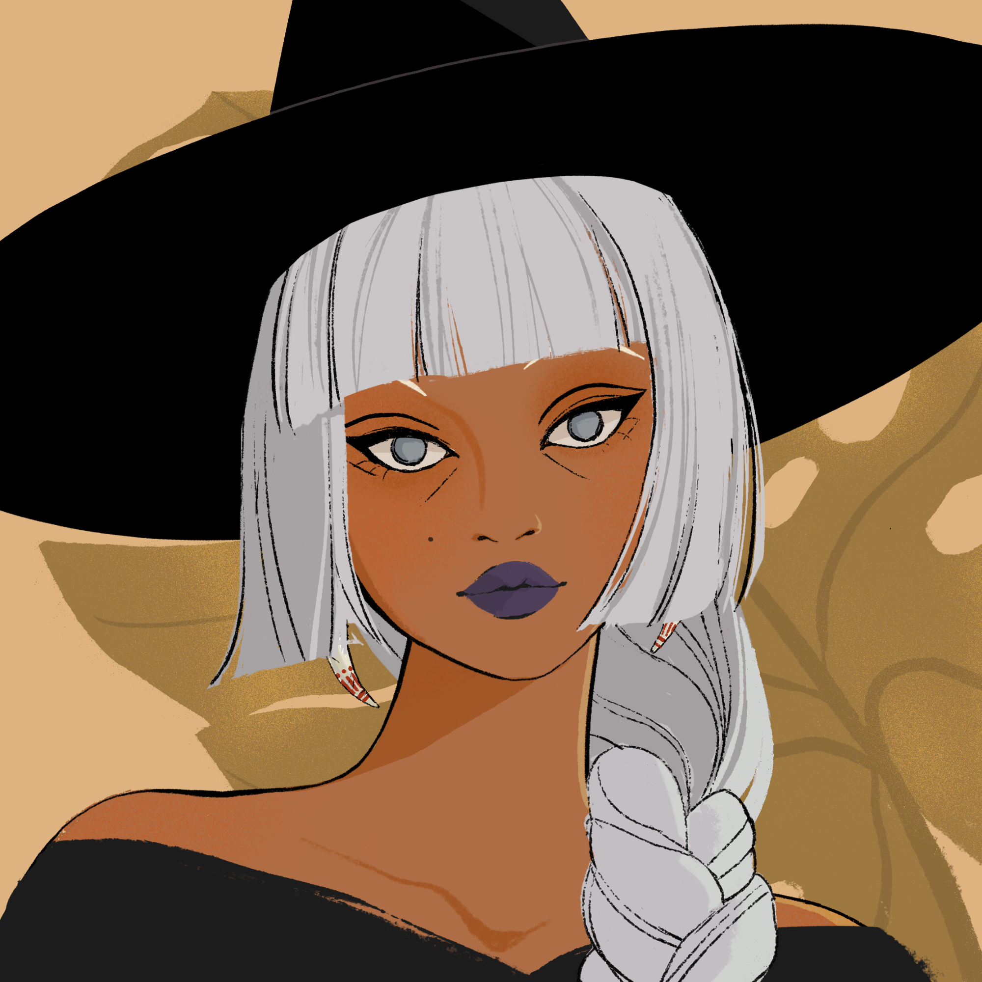 a portrait of Gaua the scarlet