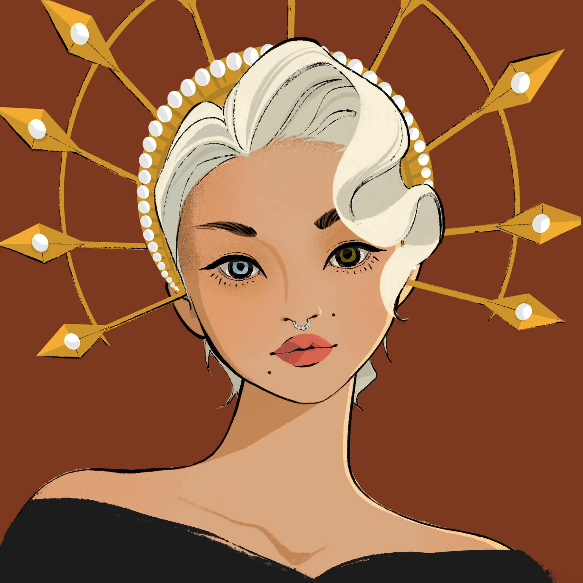 a portrait of Harmony crown
