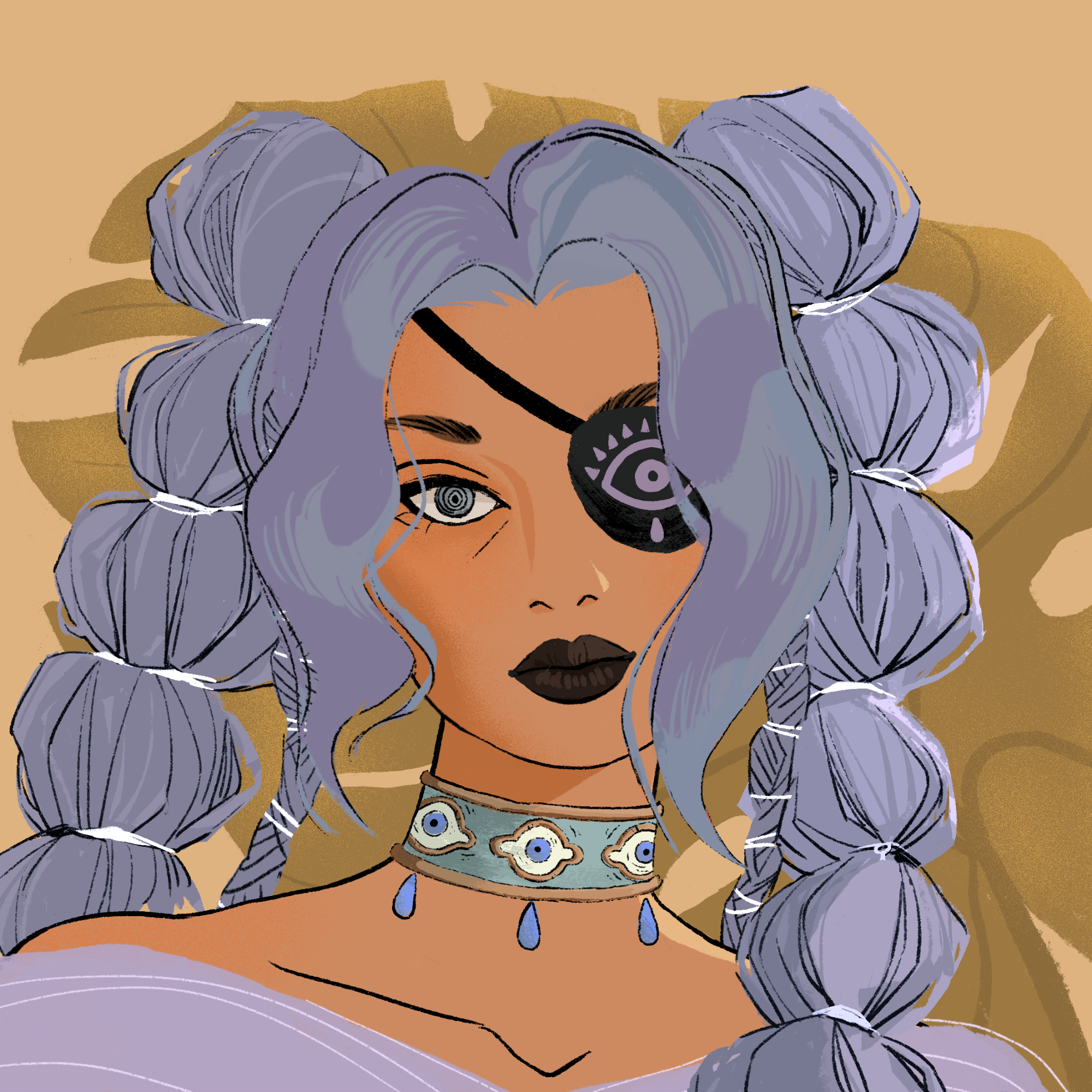 a portrait of Zahara of the asylum